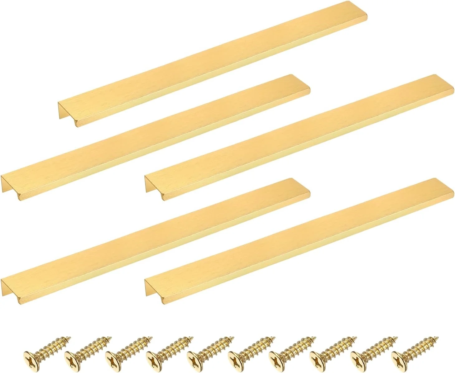 دستگیره مخفی لبه انگشتی کابینت سورسیینگ مپ، 5 عدد، 300 میلی متر / 11.81 اینچ، دستگیره های مخفی پشتی آلومینیومی آلیاژی برای کابینت کشو آشپزخانه منزل، طلایی دستگیره مخفی لبه انگشتی کابینت سورسیینگ مپ، 5 عدد، 300 میلی متر / 11.81 اینچ، دستگیره های مخفی پشتی آلومینیومی آلیاژی برای کابینت کشو آشپزخانه منزل، طلایی