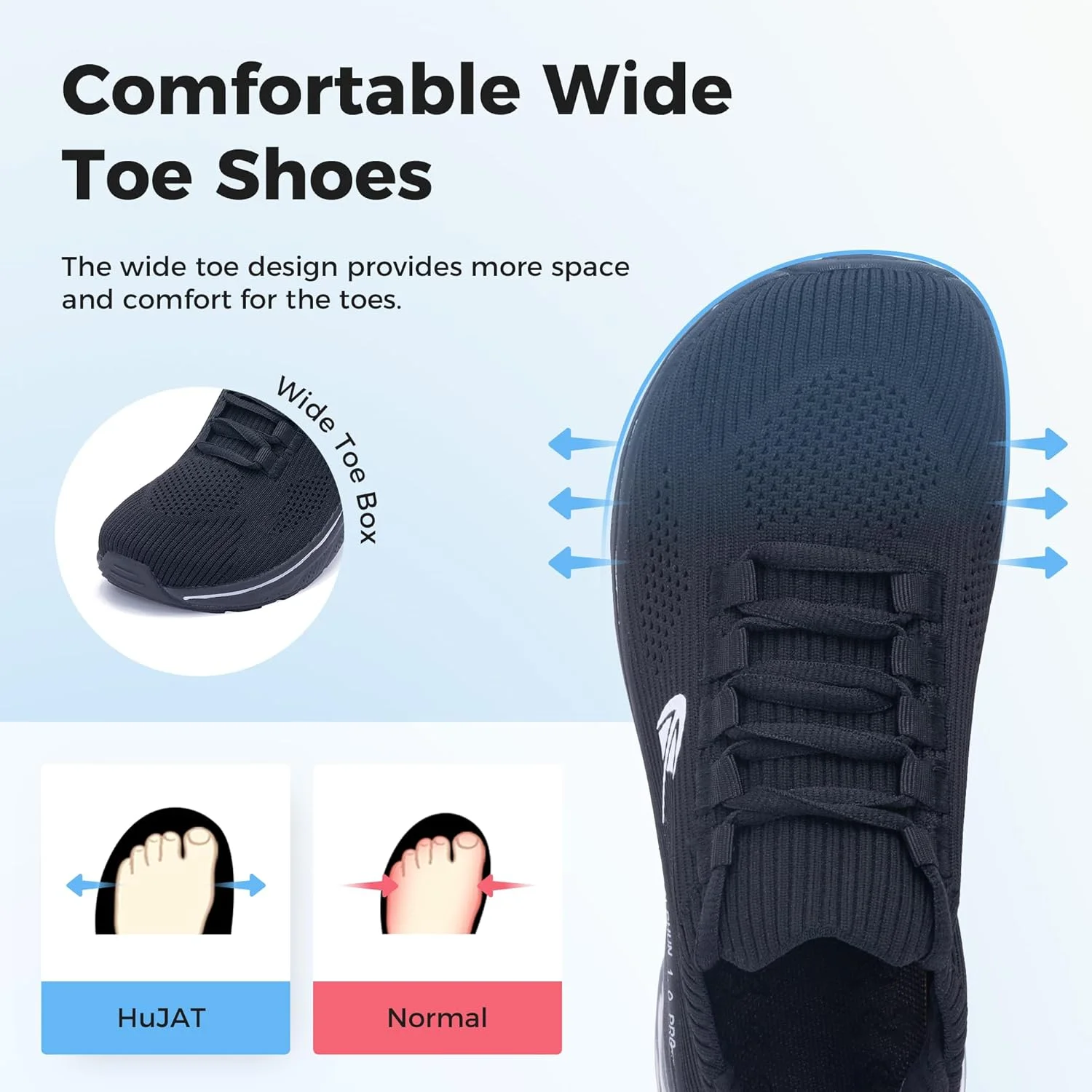 کفش ورزشی زنانه هوجات با پشتیبانی از قوس پا، پنجه پهن، مناسب برای پلانتار فاسیایتی، ارتوپدی، پیاده روی، کفش ورزشی راحت، مناسب باشگاه، سایز 36-42