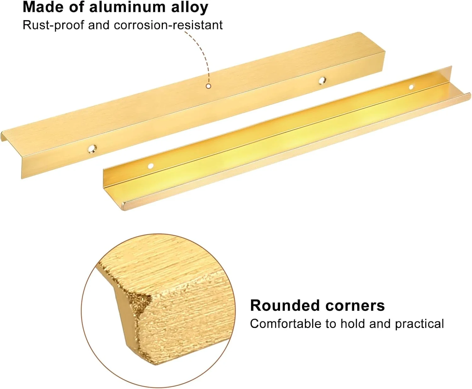 دستگیره مخفی لبه انگشتی کابینت سورسیینگ مپ، 5 عدد، 300 میلی متر / 11.81 اینچ، دستگیره های مخفی پشتی آلومینیومی آلیاژی برای کابینت کشو آشپزخانه منزل، طلایی دستگیره مخفی لبه انگشتی کابینت سورسیینگ مپ، 5 عدد، 300 میلی متر / 11.81 اینچ، دستگیره های مخفی پشتی آلومینیومی آلیاژی برای کابینت کشو آشپزخانه منزل، طلایی