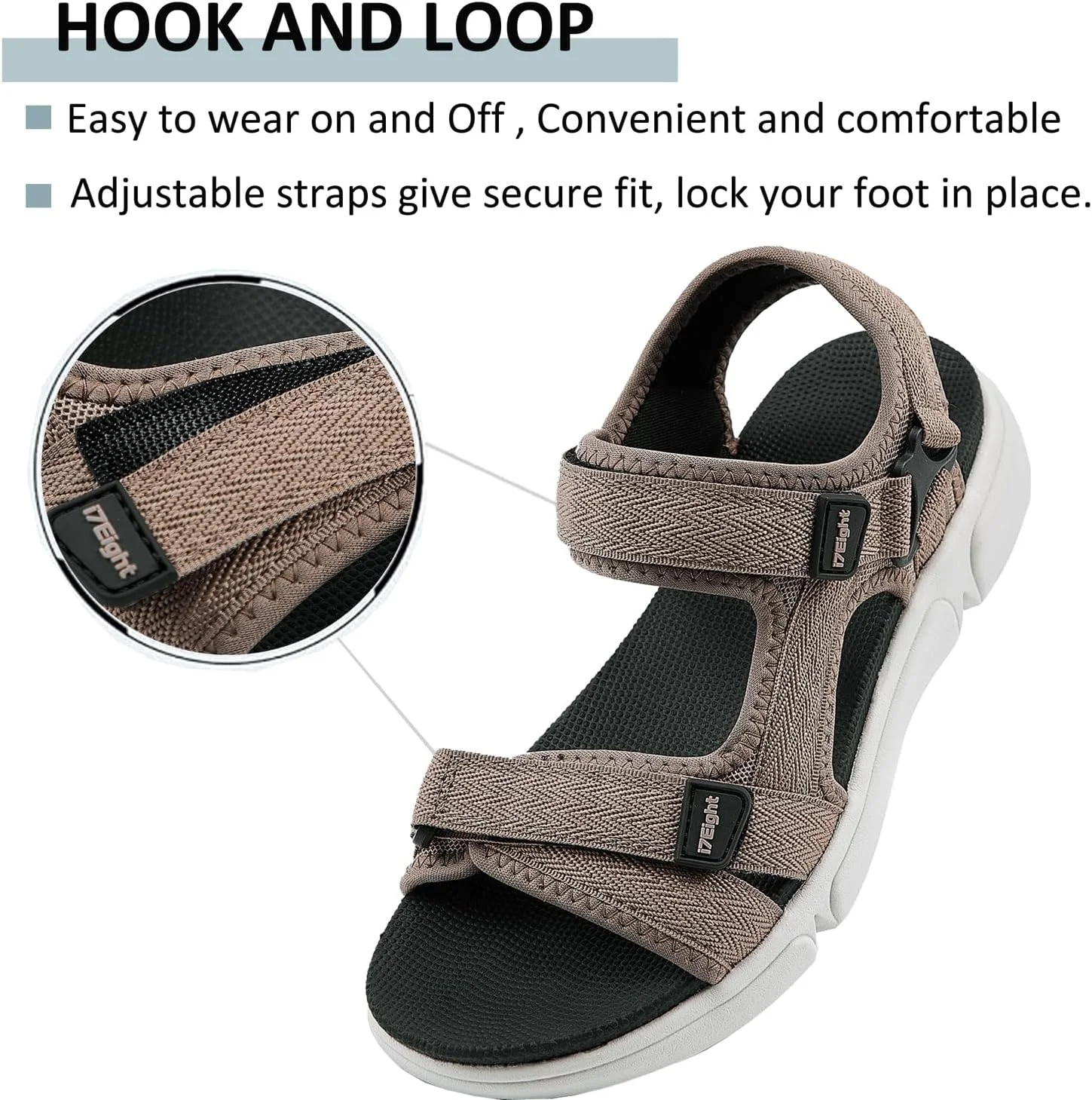 صندل زنانه i78، سبک، راحت، دارای کفی نرم و بالشتکی، مناسب فعالیت های ورزشی، استفاده روزمره، پیاده روی و هایکینگ در فضای باز