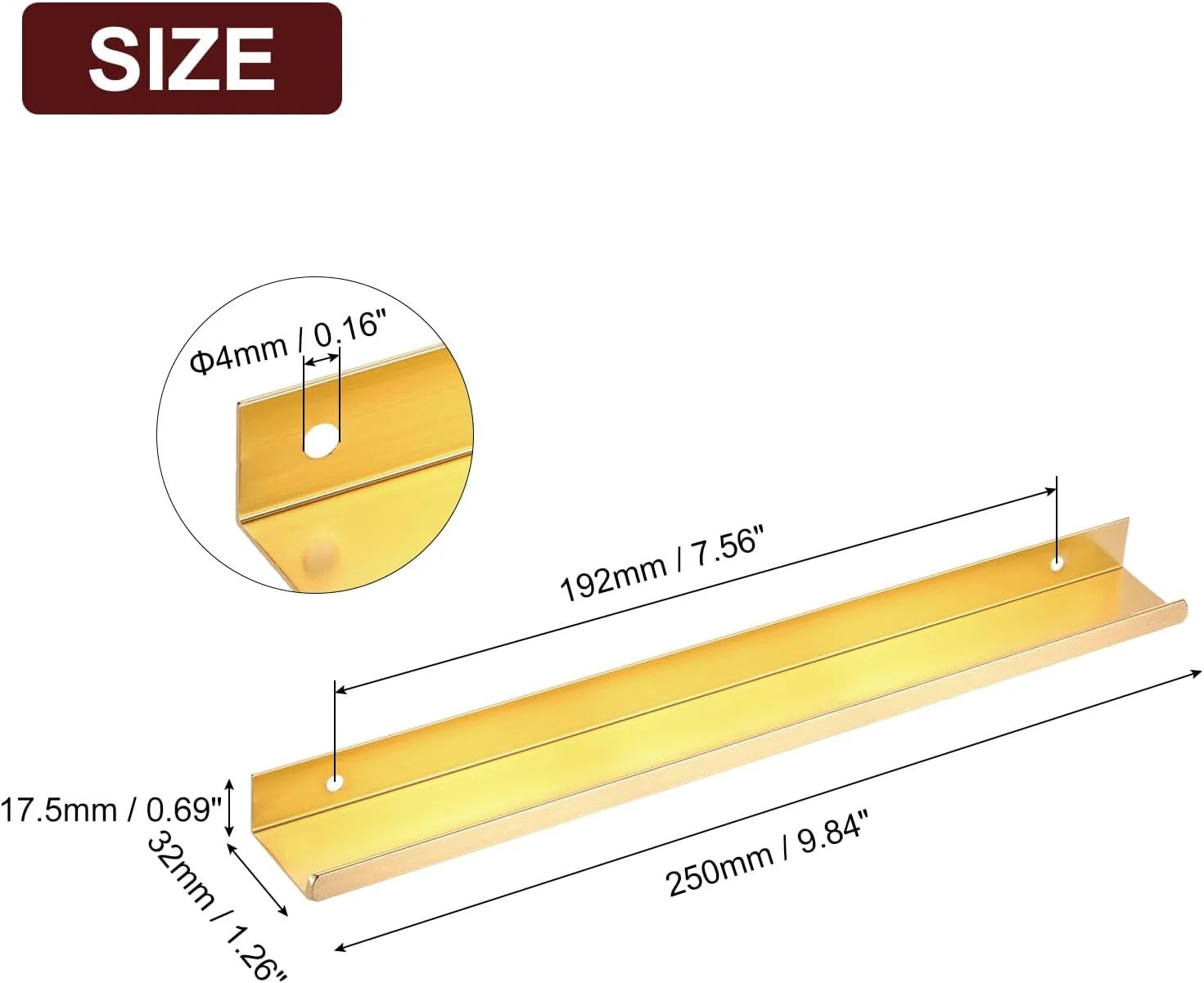 دستگیره لبه انگشتی کابینت سورسیینگ مپ، 5 عدد، 250 میلی متر / 9.84 اینچ، دستگیره های مخفی پشتی آلیاژ آلومینیوم، دستگیره پنهان برای کابینت کشو آشپزخانه منزل، طلایی دستگیره لبه انگشتی کابینت سورسیینگ مپ، 5 عدد، 250 میلی متر / 9.84 اینچ، دستگیره های مخفی پشتی آلیاژ آلومینیوم، دستگیره پنهان برای کابینت کشو آشپزخانه منزل، طلایی