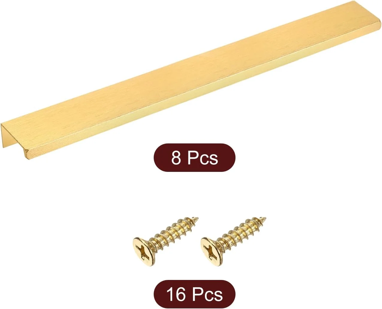 دستگیره لبه انگشتی کابینت سورسیینگ مپ، 8 عدد 250 میلی متر / 9.84 اینچ آلیاژ آلومینیوم نصب پشتی دستگیره های مخفی کابینت دستگیره پنهان برای کابینت کشو آشپزخانه منزل، طلایی دستگیره لبه انگشتی کابینت سورسیینگ مپ، 8 عدد 250 میلی متر / 9.84 اینچ آلیاژ آلومینیوم نصب پشتی دستگیره های مخفی کابینت دستگیره پنهان برای کابینت کشو آشپزخانه منزل، طلایی