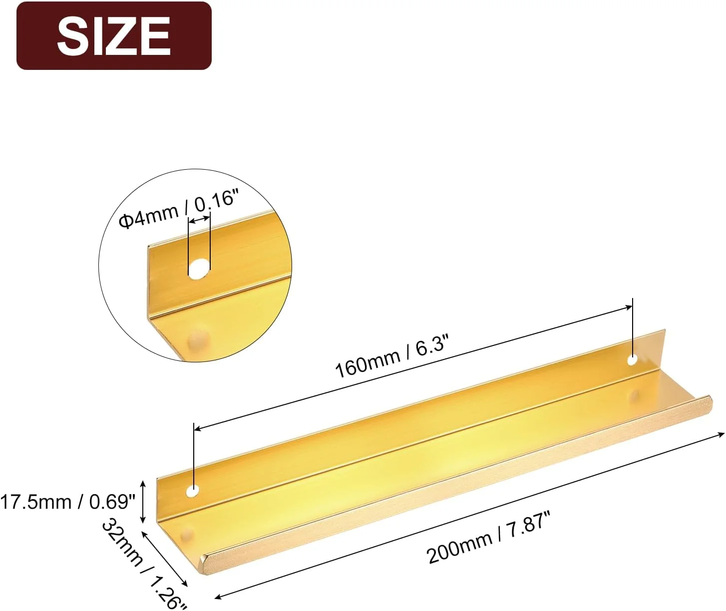 سورسینگ مپ دستگیره لبه انگشتی کابینت، 5 عدد، 200 میلی متر / 7.87 اینچ، دستگیره مخفی پشتی کابینت از جنس آلیاژ آلومینیوم، دستگیره پنهان برای کابینت کشو آشپزخانه منزل، طلایی سورسینگ مپ دستگیره لبه انگشتی کابینت، 5 عدد، 200 میلی متر / 7.87 اینچ، دستگیره مخفی پشتی کابینت از جنس آلیاژ آلومینیوم، دستگیره پنهان برای کابینت کشو آشپزخانه منزل، طلایی