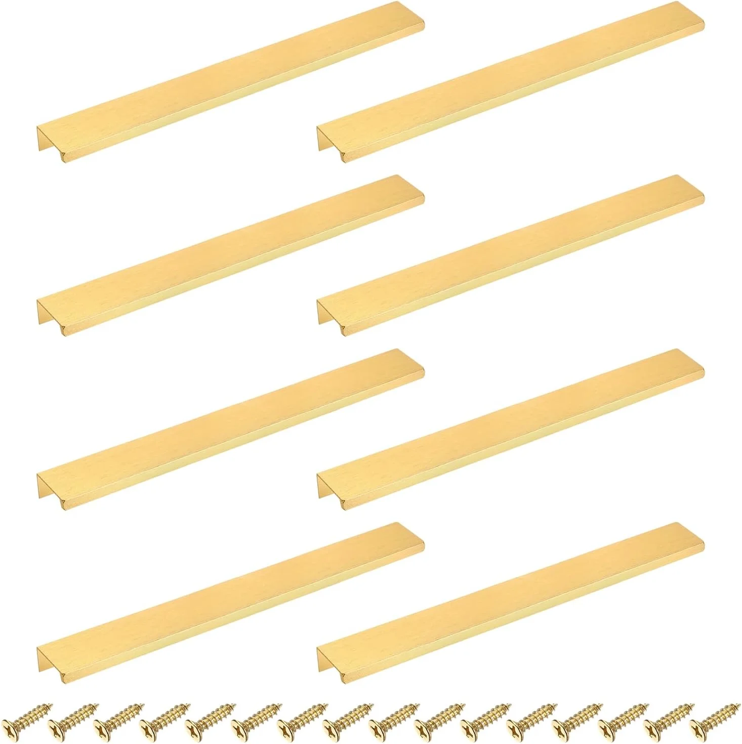 دستگیره لبه انگشتی کابینت سورسیینگ مپ، 8 عدد 250 میلی متر / 9.84 اینچ آلیاژ آلومینیوم نصب پشتی دستگیره های مخفی کابینت دستگیره پنهان برای کابینت کشو آشپزخانه منزل، طلایی دستگیره لبه انگشتی کابینت سورسیینگ مپ، 8 عدد 250 میلی متر / 9.84 اینچ آلیاژ آلومینیوم نصب پشتی دستگیره های مخفی کابینت دستگیره پنهان برای کابینت کشو آشپزخانه منزل، طلایی