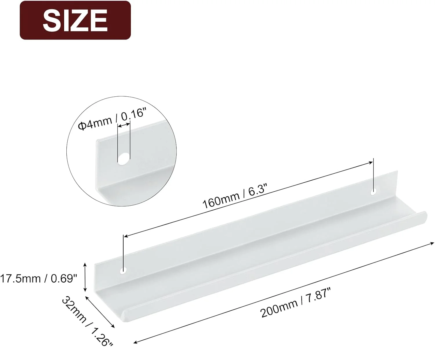 دستگیره لبه انگشتی کابینت سورسیینگ مپ، 10 عدد 200 میلی متر / 7.87 اینچ آلیاژ آلومینیوم نصب پشتی دستگیره های مخفی کابینت دستگیره پنهان برای کابینت کشو آشپزخانه منزل، سفید دستگیره لبه انگشتی کابینت سورسیینگ مپ، 10 عدد 200 میلی متر / 7.87 اینچ آلیاژ آلومینیوم نصب پشتی دستگیره های مخفی کابینت دستگیره پنهان برای کابینت کشو آشپزخانه منزل، سفید