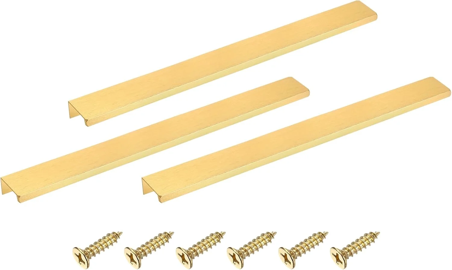 دستگیره لبه انگشتی کابینت سورسیینگ مپ، 3 عدد 300 میلی متر / 11.81 اینچ آلیاژ آلومینیوم نصب پشتی دستگیره های مخفی کابینت دستگیره پنهان برای کابینت کشو آشپزخانه منزل، طلایی دستگیره لبه انگشتی کابینت سورسیینگ مپ، 3 عدد 300 میلی متر / 11.81 اینچ آلیاژ آلومینیوم نصب پشتی دستگیره های مخفی کابینت دستگیره پنهان برای کابینت کشو آشپزخانه منزل، طلایی