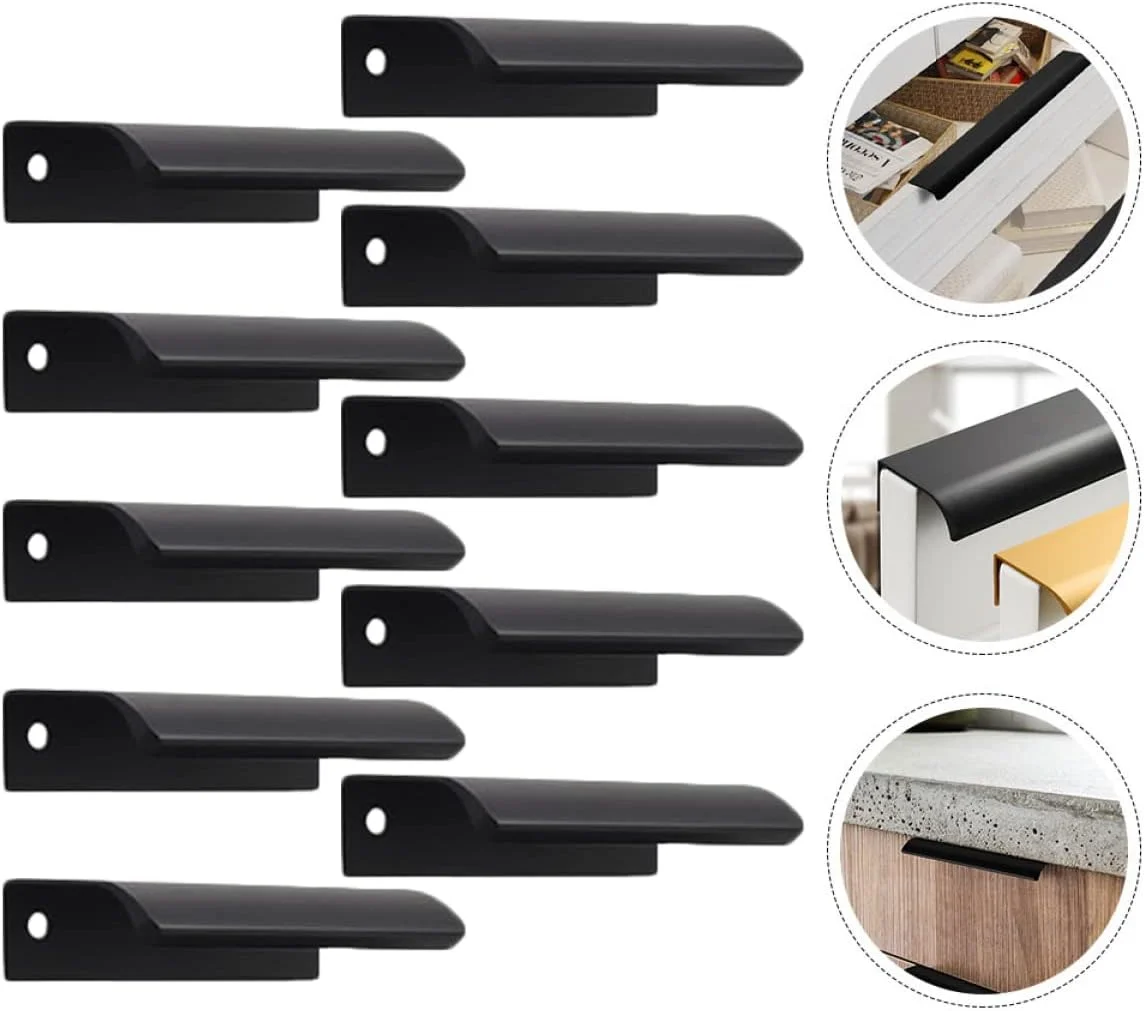 دستگیره کابینت کشویی مشکی، دستگیره های مخفی کابینت، نصب انگشتی مشکی دستگیره کابینت کشویی مشکی، دستگیره های مخفی کابینت، نصب انگشتی مشکی