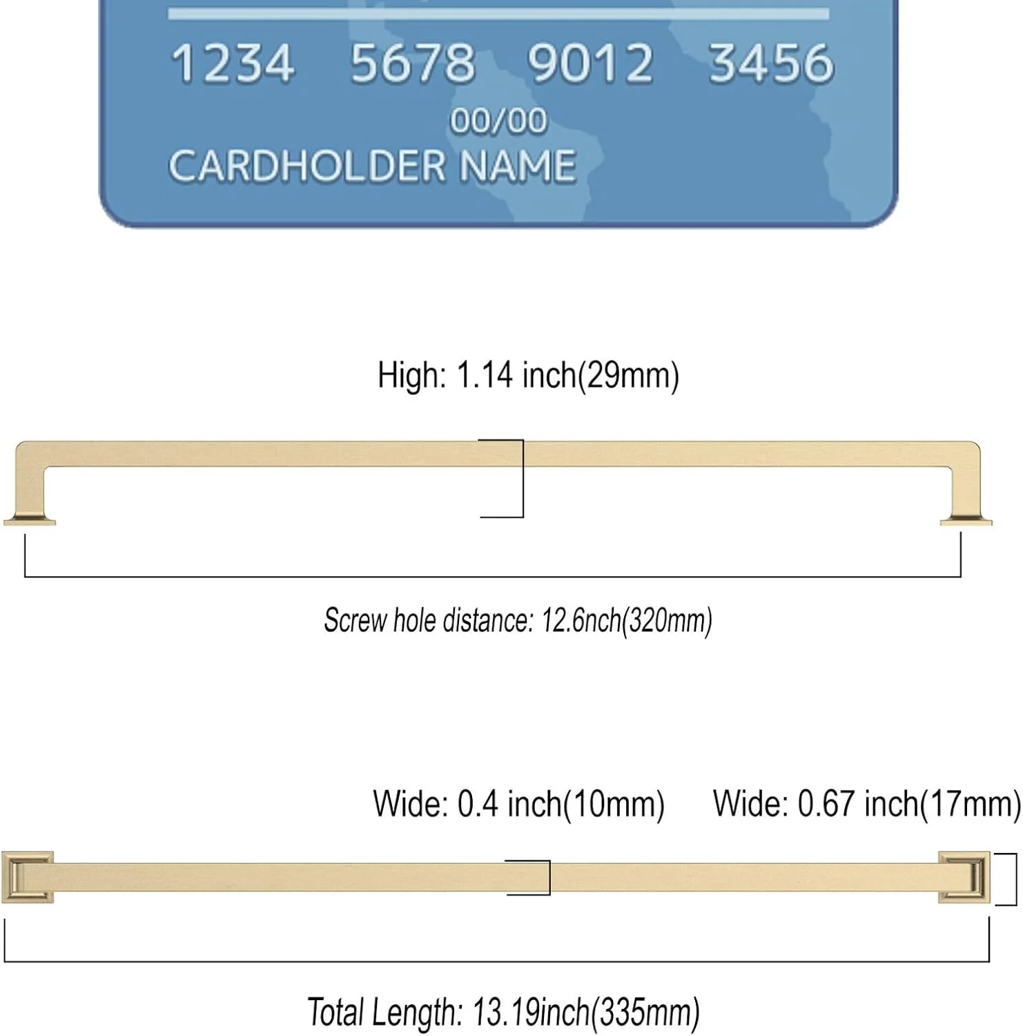 دستگیره کابینت 9BUILD بسته 6 عددی، 32 سانتی متری، طلایی برس خورده، دستگیره های بلند کابینت آشپزخانه، یراق آلات طلایی کابینت، دستگیره کمد لباس، دستگیره آشپزخانه برای کابینت، دستگیره طلایی برای کابینت دستگیره کابینت 9BUILD بسته 6 عددی، 32 سانتی متری، طلایی برس خورده، دستگیره های بلند کابینت آشپزخانه، یراق آلات طلایی کابینت، دستگیره کمد لباس، دستگیره آشپزخانه برای کابینت، دستگیره طلایی برای کابینت