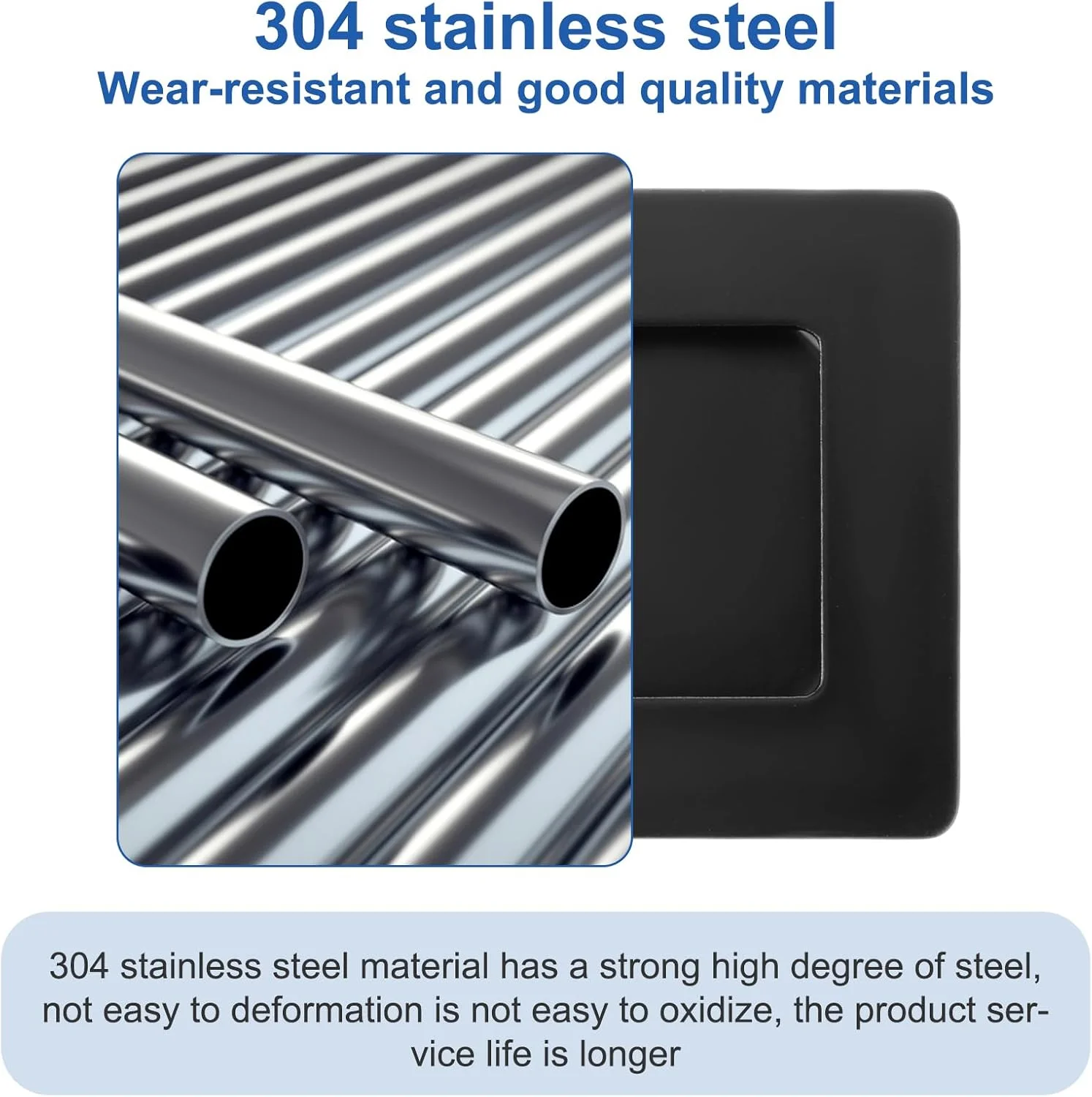 دستگیره درب کشویی توکار مربع آبئیلو، مناسب برای درب های کمد دیواری و کشویی، به همراه پیچ، نصب آسان، مناسب برای درب کمد، درب کابینت، درب کشویی و درب انبار (مشکی) دستگیره درب کشویی توکار مربع آبئیلو، مناسب برای درب های کمد دیواری و کشویی، به همراه پیچ، نصب آسان، مناسب برای درب کمد، درب کابینت، درب کشویی و درب انبار (مشکی)