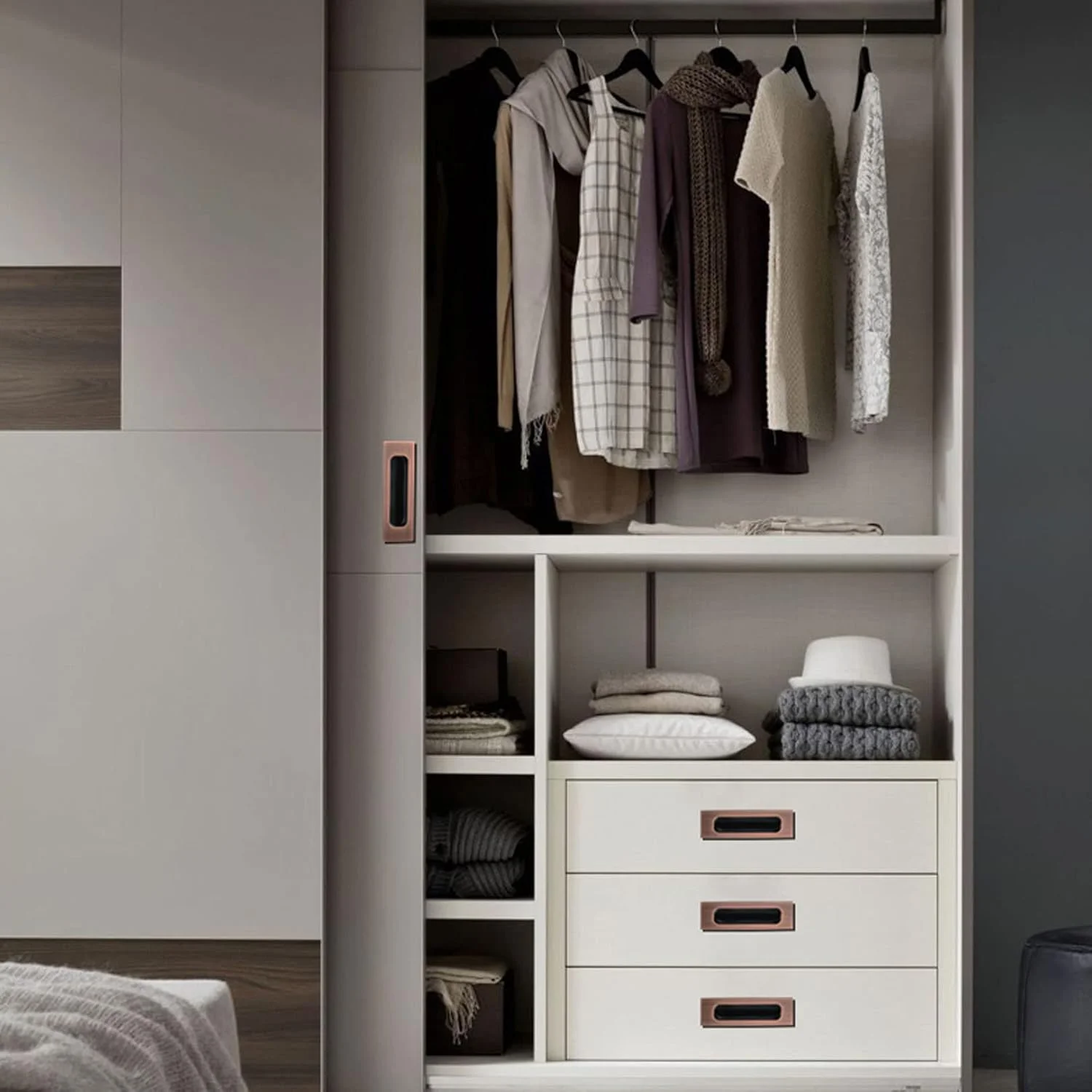 دستگیره های کابینت، دستگیره لبه انگشتی، دستگیره درب کشو، استیل ضد زنگ، دستگیره درب کشویی، سبک مدرن، دستگیره مخفی برای درب کشو کابینت (برنز قرمز 2 عدد) دستگیره های کابینت، دستگیره لبه انگشتی، دستگیره درب کشو، استیل ضد زنگ، دستگیره درب کشویی، سبک مدرن، دستگیره مخفی برای درب کشو کابینت (برنز قرمز 2 عدد)