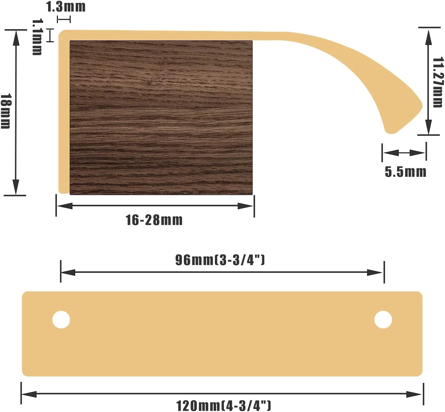 دستگیره مخفی لبه ای کمانی آلومینیومی Bivethoi بسته 10 عددی، 120 میلی متر / 4.72 اینچ، دستگیره پشتی برای درب کابینت کشو آشپزخانه به همراه پیچ و پیچ گوشتی - رزگلد دستگیره مخفی لبه ای کمانی آلومینیومی Bivethoi بسته 10 عددی، 120 میلی متر / 4.72 اینچ، دستگیره پشتی برای درب کابینت کشو آشپزخانه به همراه پیچ و پیچ گوشتی - رزگلد