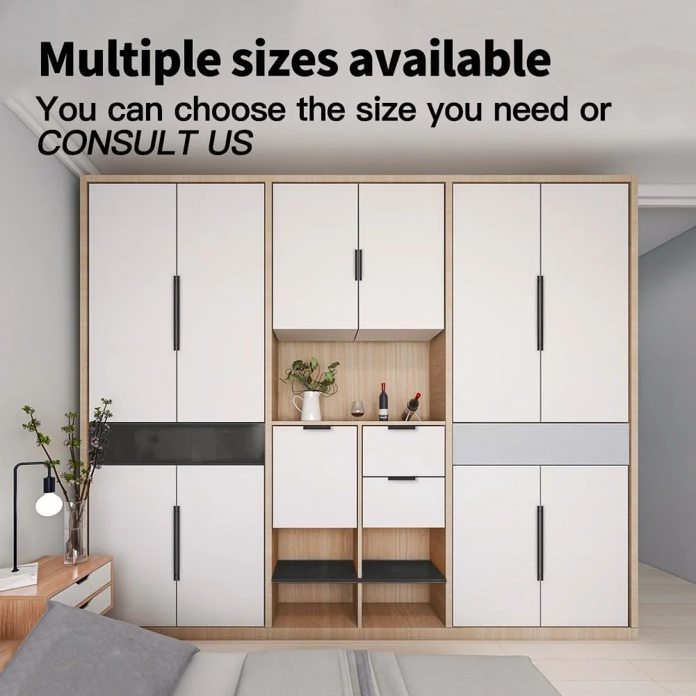 دستگیره مخفی درب کابینت و کشو لبه مشکی آلیاژ آلومینیوم 5 عددی، دستگیره میله ای انگشتی سخت افزار مبلمان پنهان نصب شده در پشت برای آشپزخانه حمام 150 میلی متر (5.9 اینچ) دستگیره مخفی درب کابینت و کشو لبه مشکی آلیاژ آلومینیوم 5 عددی، دستگیره میله ای انگشتی سخت افزار مبلمان پنهان نصب شده در پشت برای آشپزخانه حمام 150 میلی متر (5.9 اینچ)