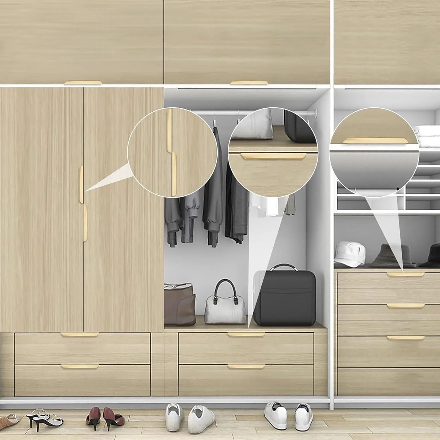 دستگیره های طلایی کشو Aputue، 5 عدد دستگیره لبه ای کم ارتفاع 150 میلی متری با طراحی انگشتی، دستگیره های بلند کابینت برای کابینت های مدرن، دستگیره های تخت کشو برای مبلمان آشپزخانه و حمام دستگیره های طلایی کشو Aputue، 5 عدد دستگیره لبه ای کم ارتفاع 150 میلی متری با طراحی انگشتی، دستگیره های بلند کابینت برای کابینت های مدرن، دستگیره های تخت کشو برای مبلمان آشپزخانه و حمام