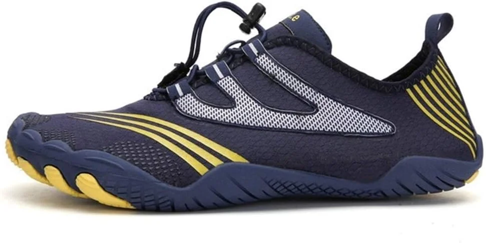 کفش‌های آبی کشی سریع خشک‌شونده Gaodpz، سایز بزرگ، کفش‌های کتانی ضد لغزش، کفش‌های آبی زنانه و مردانه، کفش‌های تنفسی، کفش‌های سبک موج‌سواری ساحلی (رنگ: سرمه‌ای B، سایز: 6.5)