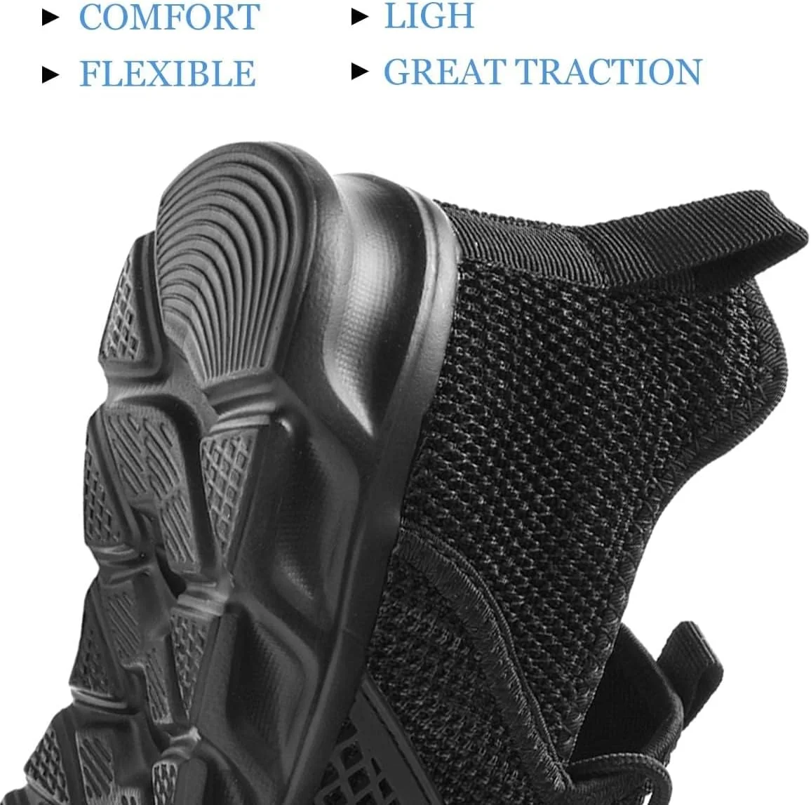 کفش پیاده روی زنانه EGMPDA، کفش ورزشی لغزنده، کفش دویدن، کتانی های سبک وزن و مد روز برای کار، مسافرت، باشگاه و ورزش، B2 مشکی، سایز 8