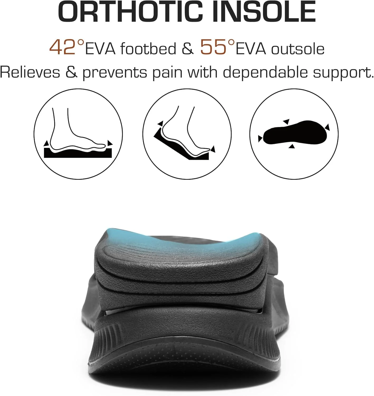 صندل پیاده روی زنانه DREAM PAIRS با پشتیبانی از قوس پا، طبی، مناسب ریکاوری، صندل های پیاده روی با بالشتک ضخیم ورزشی و بند قابل تنظیم برای پلانتار فاسیایتی