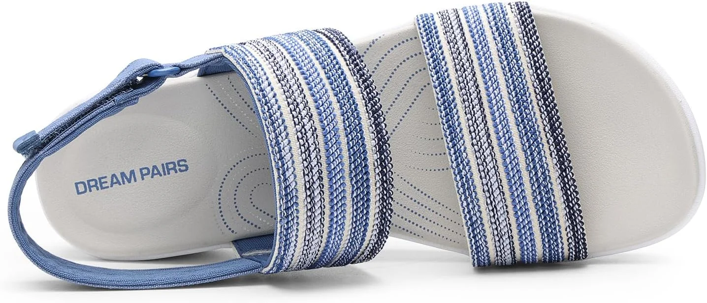 صندل های پیاده روی زنانه دریم پِیرز، سبک وزن، کفی نرم، لژ کوتاه، راحت، مناسب فضای داخلی و خارجی