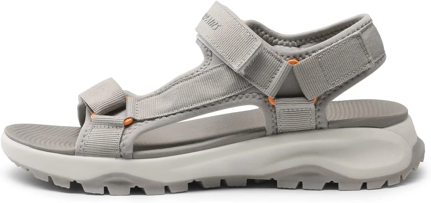 صندل زنانه DREAM PAIRS، صندل های سبک وزن پیاده روی زنانه، صندل های ورزشی راحت و سریع خشک شونده مناسب پیاده روی و آب با بندهای چسبی و کفی نرم برای ماجراجویی در تعطیلات ساحلی، سبک