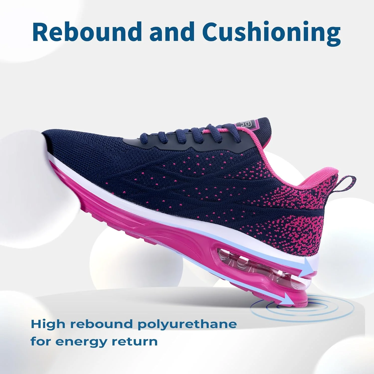 کفش‌های دویدن زنانه N BESUNEW - کفش‌های پیاده‌روی توری تنفسی و ضربه‌گیر برای تناسب اندام در باشگاه، تنیس و استفاده روزانه - کفش‌های ورزشی سبک وزن و راحت برای زنان