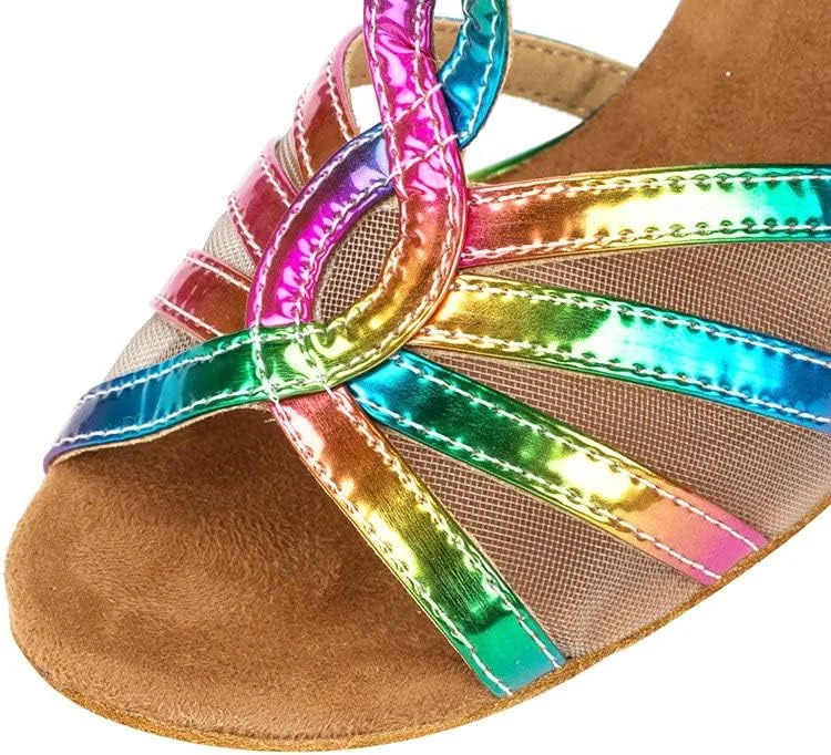 صندل رقص پاشنه بلند زنانه Denova با بند مچ پا، مناسب سالن رقص لاتین و سالسا برای استفاده در محیط های داخلی و خارجی صندل رقص پاشنه بلند زنانه Denova با بند مچ پا، مناسب سالن رقص لاتین و سالسا برای استفاده در محیط های داخلی و خارجی