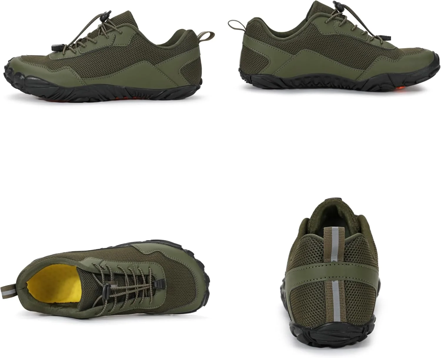 کفش های پابرهنه Dinint مردانه زنانه با جعبه انگشت پهن، کفش های ورزشی مینیمالیستی غیررسمی با زیره بدون پاشنه