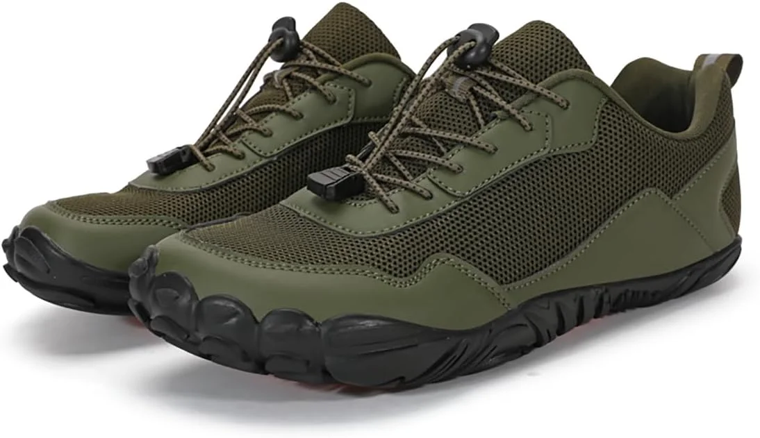 کفش های پابرهنه Dinint مردانه زنانه با جعبه انگشت پهن، کفش های ورزشی مینیمالیستی غیررسمی با زیره بدون پاشنه