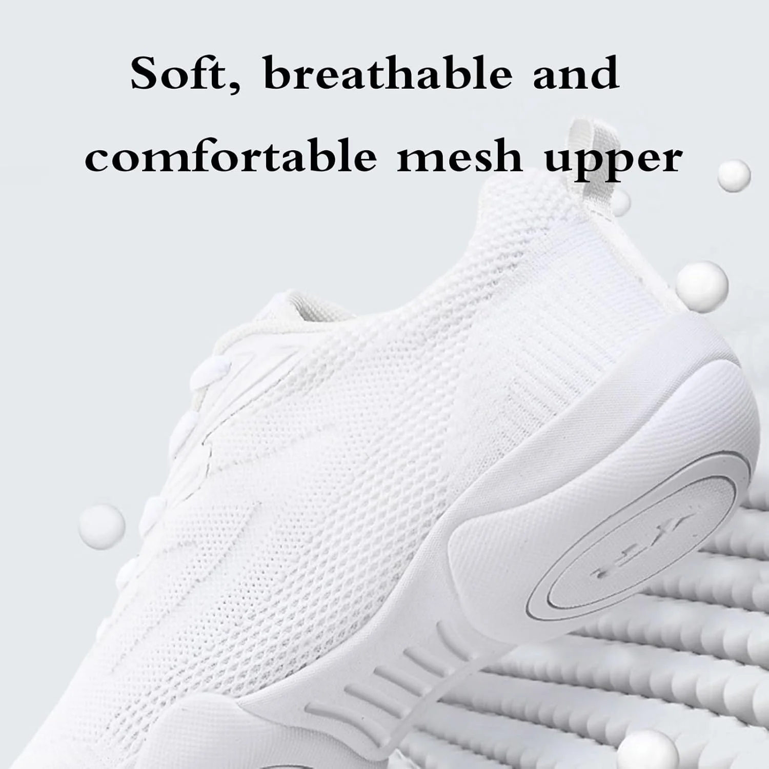 کفش سفید تشویق، کفش های مخصوص تشویق، تخت، سبک وزن، توری تنفسی، ورزشی، مد، مناسب برای تمرینات داخل سالن، بازی ها و مسابقات پرش در فضای باز