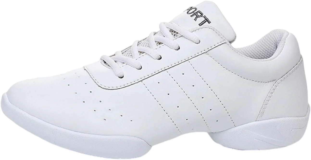 کفش های تشویق، کفش های مخصوص تشویق، کتانی تشویق، کفش های رقص تشویق راحت، تنفس پذیر، رطوبت گیر، قابلیت خم شدن بدون تغییر شکل، برای تمرین رقص، جاز، ژیمناستیک، تناسب اندام