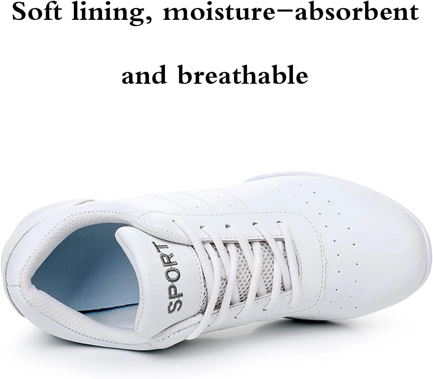 کفش های تشویق، کفش های مخصوص تشویق، کتانی تشویق، کفش های رقص تشویق راحت، تنفس پذیر، رطوبت گیر، قابلیت خم شدن بدون تغییر شکل، برای تمرین رقص، جاز، ژیمناستیک، تناسب اندام