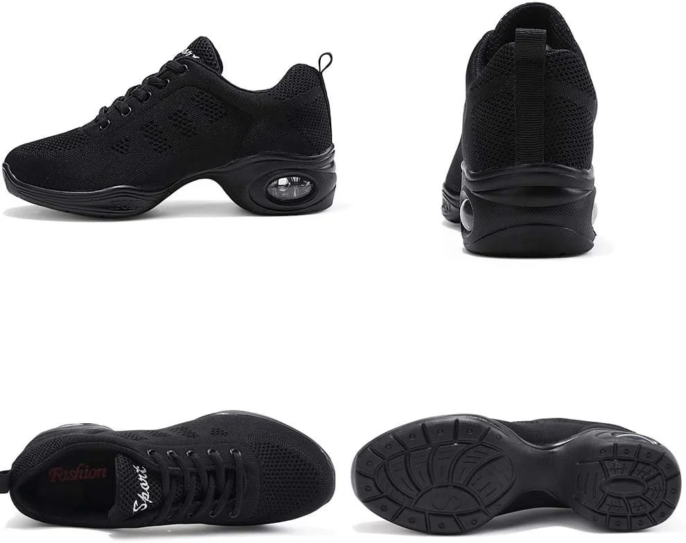 کفش جاز زنانه CERYTHRINA، کفش های رقص مدرن بند دار، کفش های رقص پیاده روی پلتفرم دار