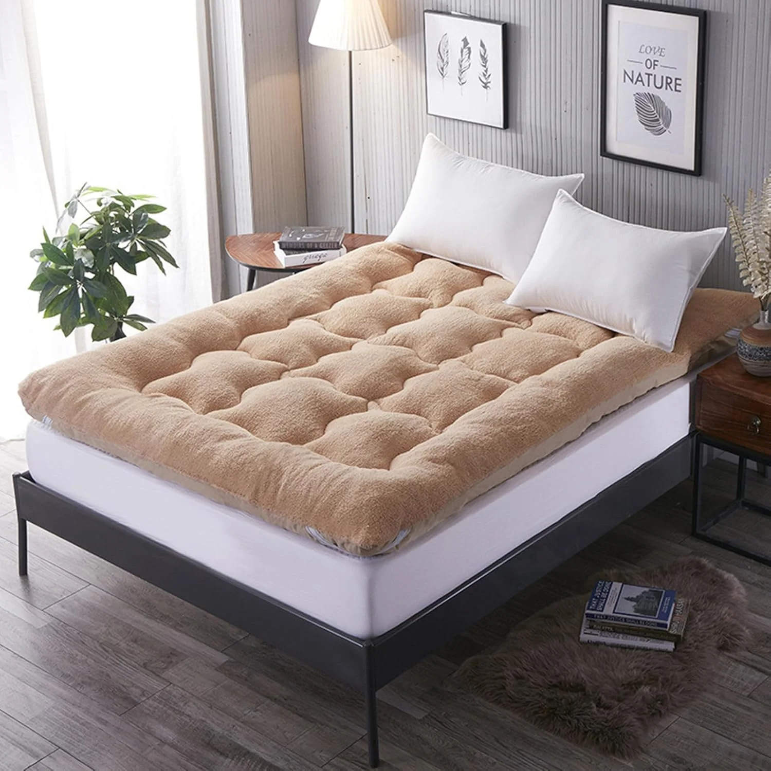 تشک فوتون پشمی شرپا، تشک کف اتاق به سبک ژاپنی، تشک رول آپ، تشک فوق العاده نرم، پد خواب تشک قابل حمل برای اتاق خواب اتاق مهمان (شتری، 180 * 200 سانتی متر) تشک فوتون پشمی شرپا، تشک کف اتاق به سبک ژاپنی، تشک رول آپ، تشک فوق العاده نرم، پد خواب تشک قابل حمل برای اتاق خواب اتاق مهمان (شتری، 180 * 200 سانتی متر)