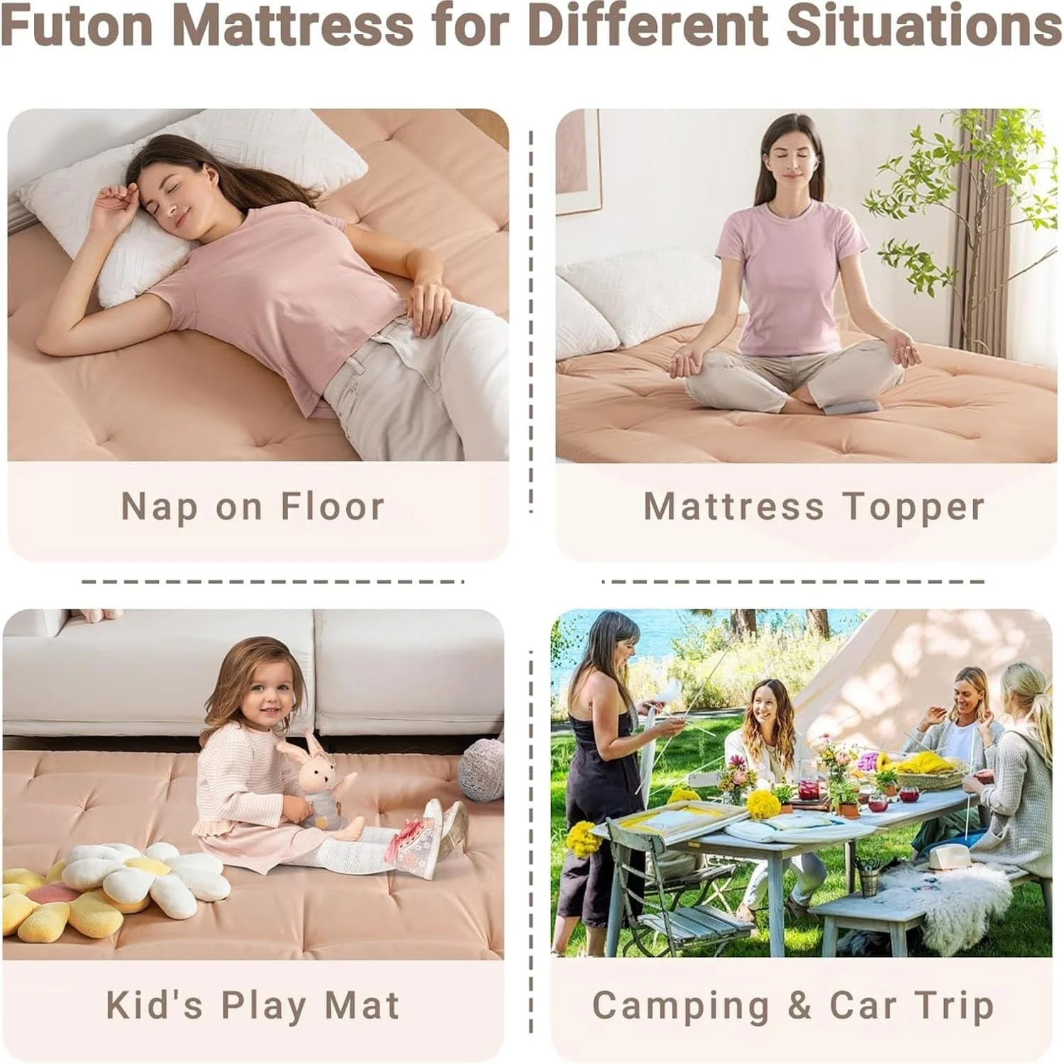 تشک تاشو زمینی، فوتون زمینی به سبک ژاپنی، پد خواب تاتامی قابل حمل، فوتون غلتکی برای اتاق مهمان خوابگاه (زرد، 90 * 200 سانتی متر) تشک تاشو زمینی، فوتون زمینی به سبک ژاپنی، پد خواب تاتامی قابل حمل، فوتون غلتکی برای اتاق مهمان خوابگاه (زرد، 90 * 200 سانتی متر)