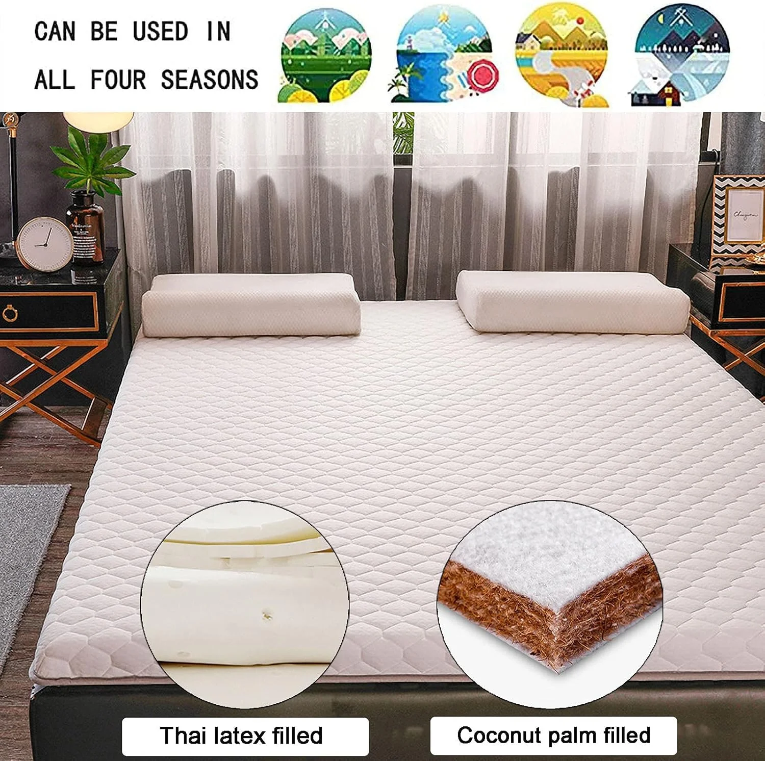 تشک فوتون تاتامی، تشک تاشو تخت خواب قابل حمل برای کمپینگ، پد خواب، تخت استراحت