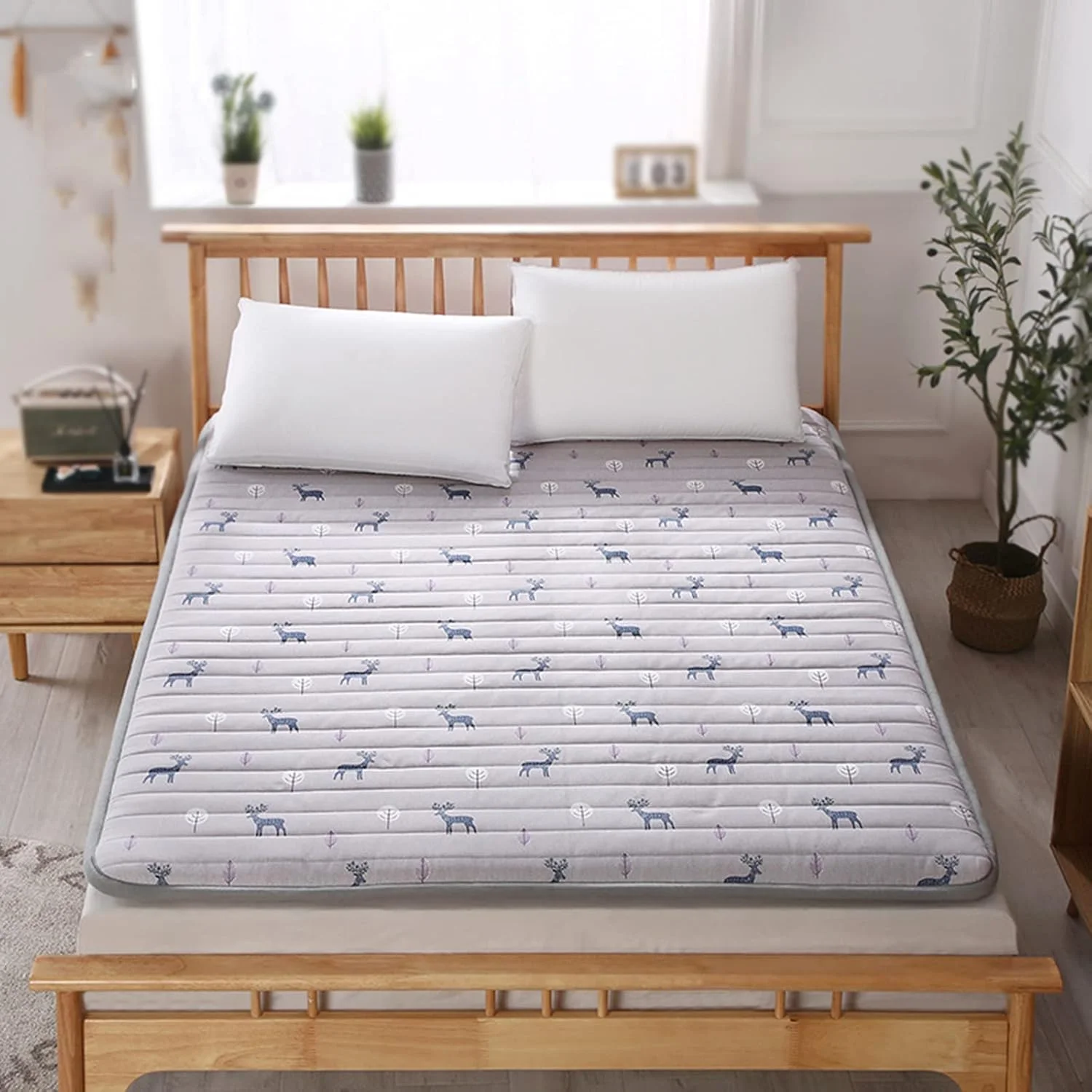 تشک تاشو یک نفره و دو نفره، مناسب برای خوابیدن روی زمین، خوابگاه دانشجویی، پد نرم تخت، اتاق خواب و تشک مهمان برای روی زمین تشک تاشو یک نفره و دو نفره، مناسب برای خوابیدن روی زمین، خوابگاه دانشجویی، پد نرم تخت، اتاق خواب و تشک مهمان برای روی زمین