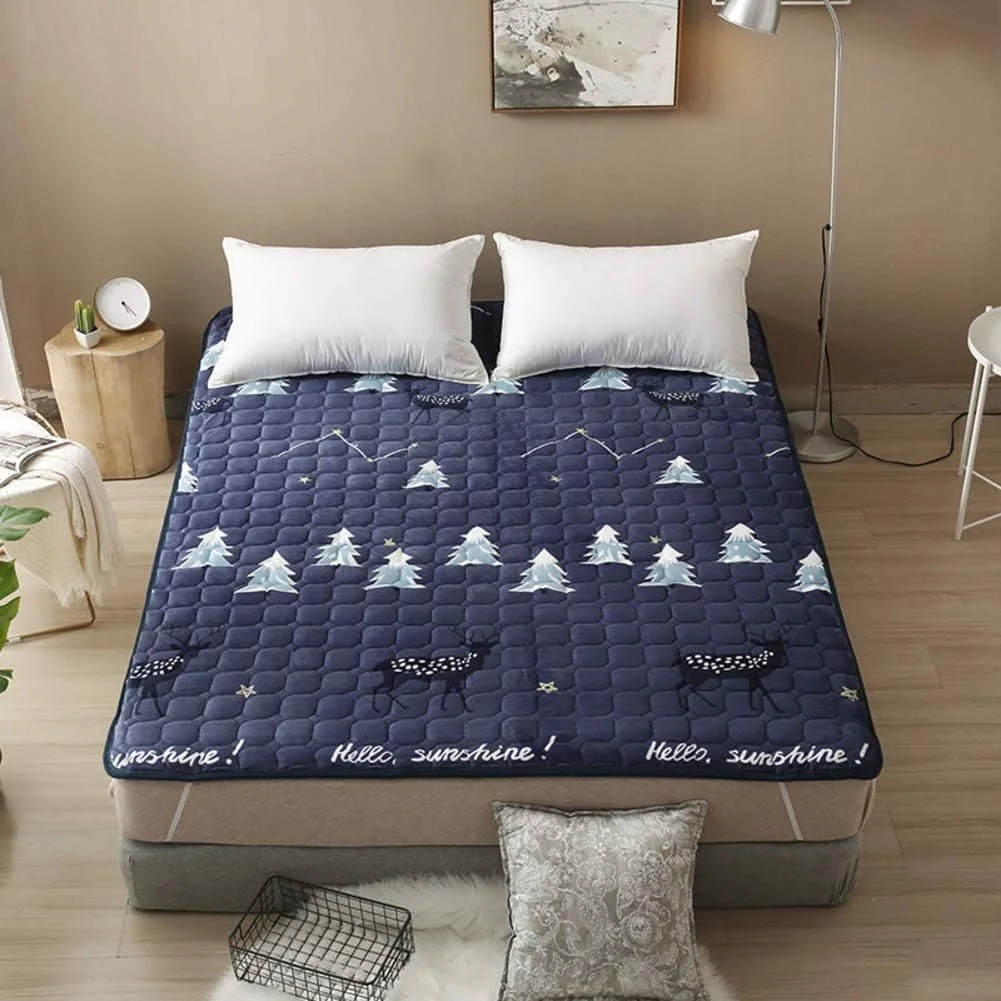 تشک فوتون لحافی سنتی ژاپنی KSZJSD، پد تشک تاتامی ضخیم، تشک تاشو کف زمین، لحافی، A، 90x200 سانتی متر