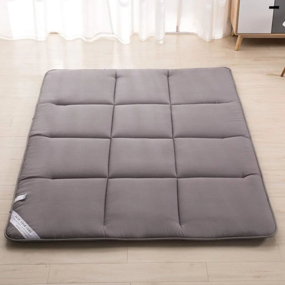 تشک تاتامی KSZJSD، تشک فوتون ژاپنی تاشو، ضخیم، فوق العاده نرم و تنفسی، تشک خوابگاهی دانشجویی قابل حمل، خاکستری، 120 * 200 سانتی متر
