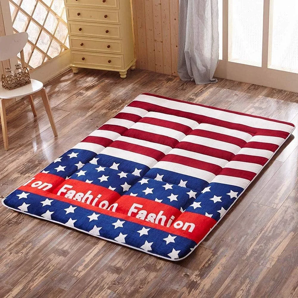 تشک فوتون KSZJSDFuton، تشک کف ژاپنی، پد ضخیم تاتامی، تشک خواب تاشو، تشک بادوام و قابل تنفس، c، 150 * 200 سانتی متر