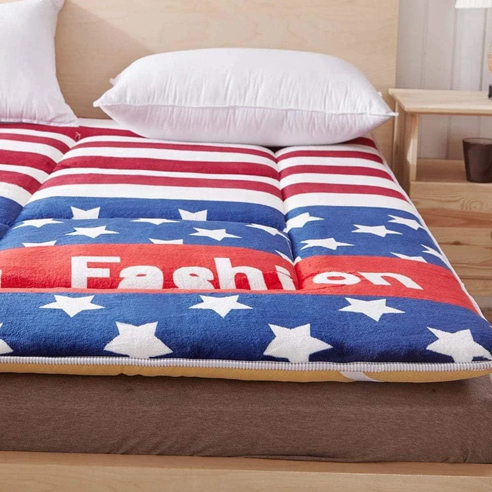 تشک فوتون KSZJSDFuton، تشک کف ژاپنی، پد ضخیم تاتامی، تشک خواب تاشو، تشک بادوام و قابل تنفس، c، 150 * 200 سانتی متر