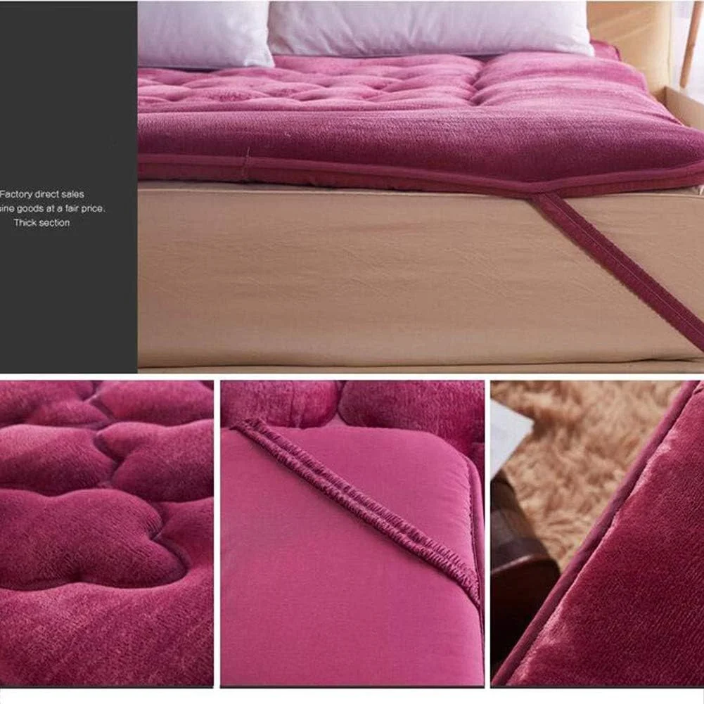 تشک تاشو دانشجویی KSZJSDFoldable، فوتون تاتامی تاشو، تشک نرم و ضخیم یک نفره و دو نفره خوابگاه دانشجویی، صورتی، 100 x 200 سانتی متر تشک تاشو دانشجویی KSZJSDFoldable، فوتون تاتامی تاشو، تشک نرم و ضخیم یک نفره و دو نفره خوابگاه دانشجویی، صورتی، 100 x 200 سانتی متر