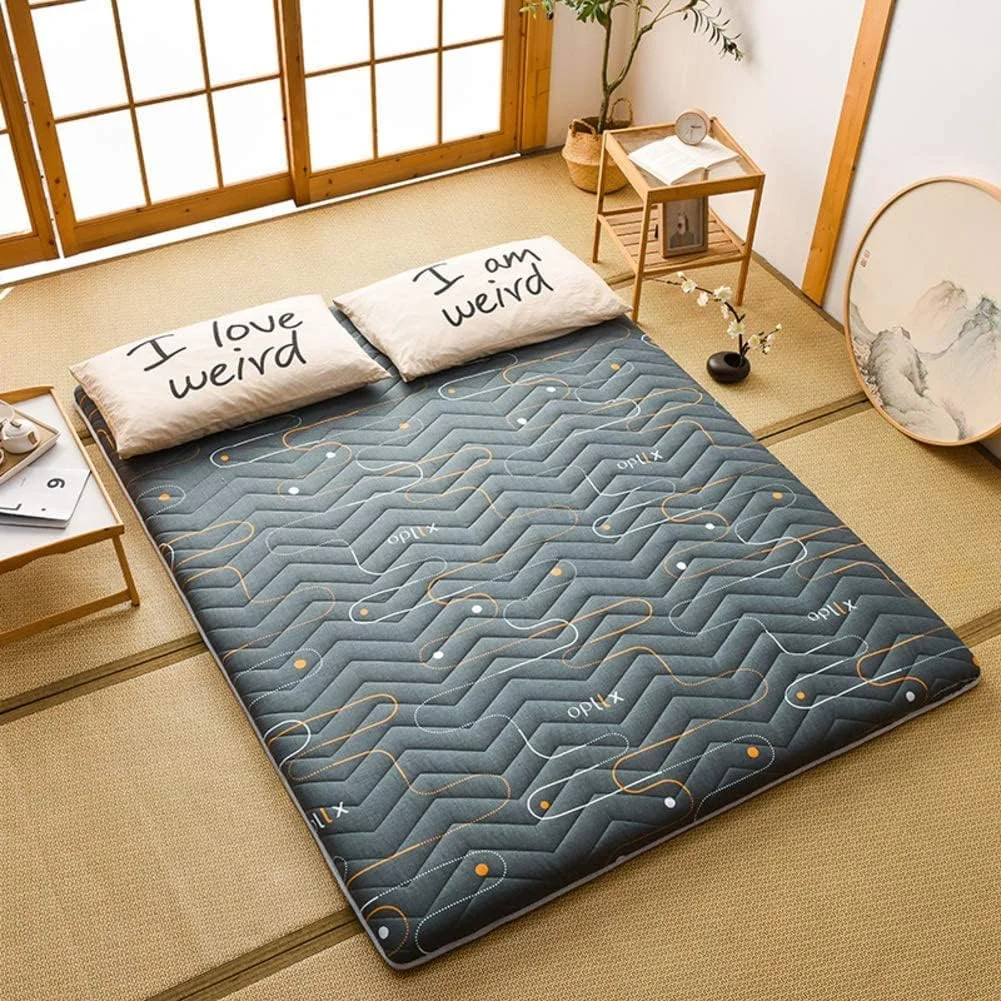 تشک فوتون تاتامی ضخیم، تشک تخت خواب ژاپنی، تشک تاشو و قابل حمل برای خوابگاه دختران و پسران، تشک کمپینگ تشک فوتون تاتامی ضخیم، تشک تخت خواب ژاپنی، تشک تاشو و قابل حمل برای خوابگاه دختران و پسران، تشک کمپینگ