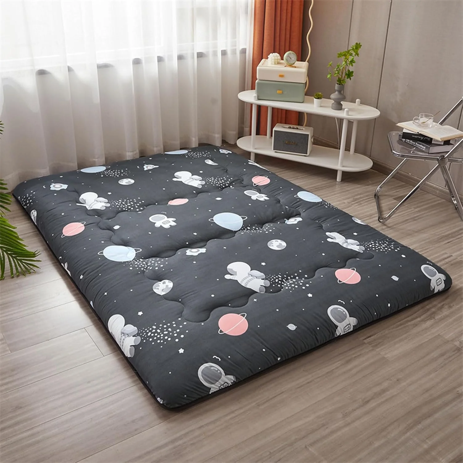 تشک تاشو ژاپنی فوتون دونفره، زیرانداز نرم تاتامی لحافی، ضد لغزش و تنفسی، برای خوابگاه منزل، تشک فوتون-K-1.5 * 2m (59 * 78 اینچ) تشک تاشو ژاپنی فوتون دونفره، زیرانداز نرم تاتامی لحافی، ضد لغزش و تنفسی، برای خوابگاه منزل، تشک فوتون-K-1.5 * 2m (59 * 78 اینچ)