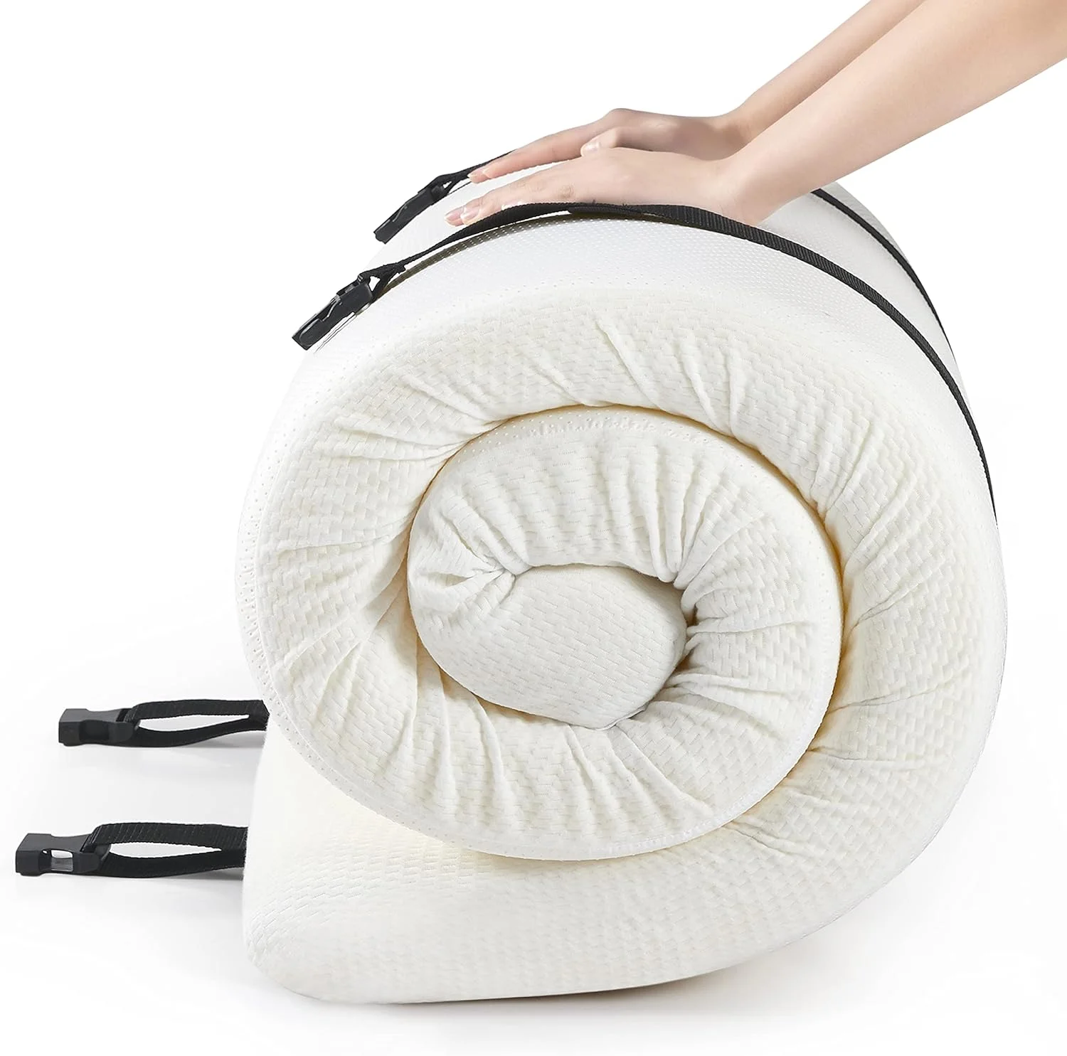 تشک سفری جمداک، تشک کمپینگ رول آپ، زیرانداز خواب تاشو قابل حمل، پد تشک باریک دوقلو با چگالی بالا و تهویه مناسب (75 x 30 x 3 اینچ) تشک سفری جمداک، تشک کمپینگ رول آپ، زیرانداز خواب تاشو قابل حمل، پد تشک باریک دوقلو با چگالی بالا و تهویه مناسب (75 x 30 x 3 اینچ)