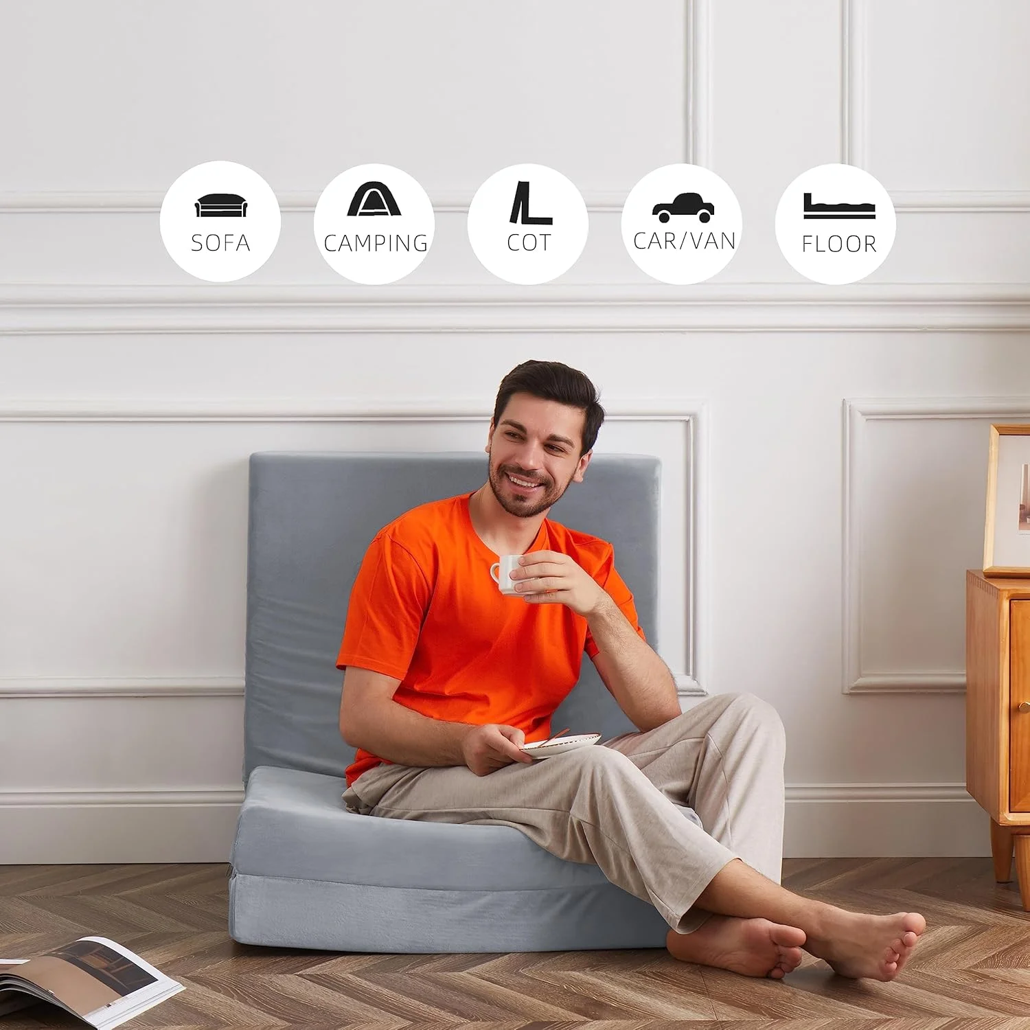 تشک تاشو فوم مموری جامدوک، 75 در 30 در 4 اینچ، تشک سه لایه، سایز تختخواب تاشو، روکش مخمل کریستالی قابل شستشو در ماشین لباسشویی، تشک تاشو روی زمین، تخت مهمان برای بزرگسالان، زیرانداز کمپینگ تشک تاشو فوم مموری جامدوک، 75 در 30 در 4 اینچ، تشک سه لایه، سایز تختخواب تاشو، روکش مخمل کریستالی قابل شستشو در ماشین لباسشویی، تشک تاشو روی زمین، تخت مهمان برای بزرگسالان، زیرانداز کمپینگ