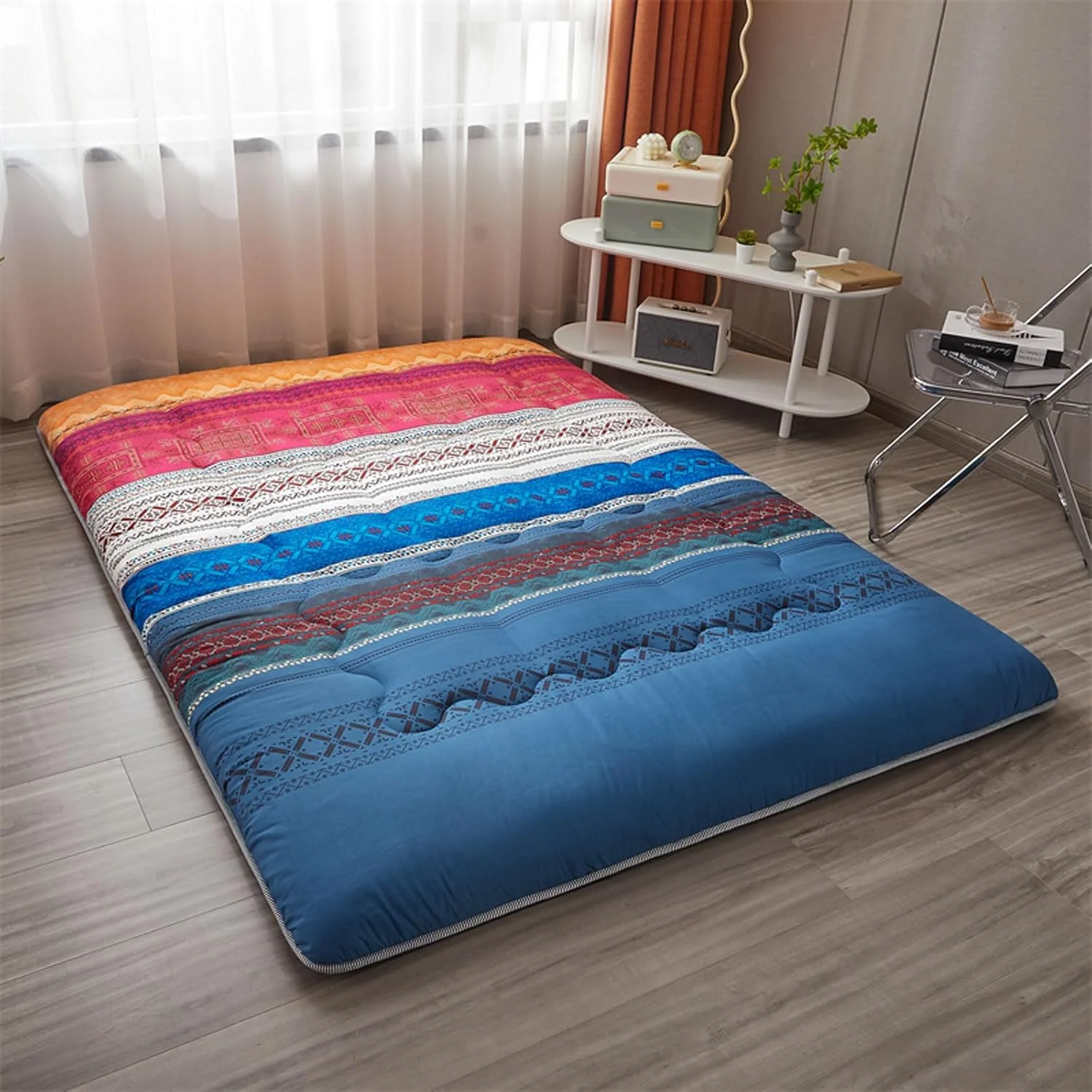 تشک تاشو فوتون ژاپنی دونفره، زیرانداز نرم تاتامی لحافی، ضد لغزش و تنفس پذیر، برای خوابگاه منزل، تشک فوتون-N-1.8 * 2m (70 * 78 اینچ) تشک تاشو فوتون ژاپنی دونفره، زیرانداز نرم تاتامی لحافی، ضد لغزش و تنفس پذیر، برای خوابگاه منزل، تشک فوتون-N-1.8 * 2m (70 * 78 اینچ)