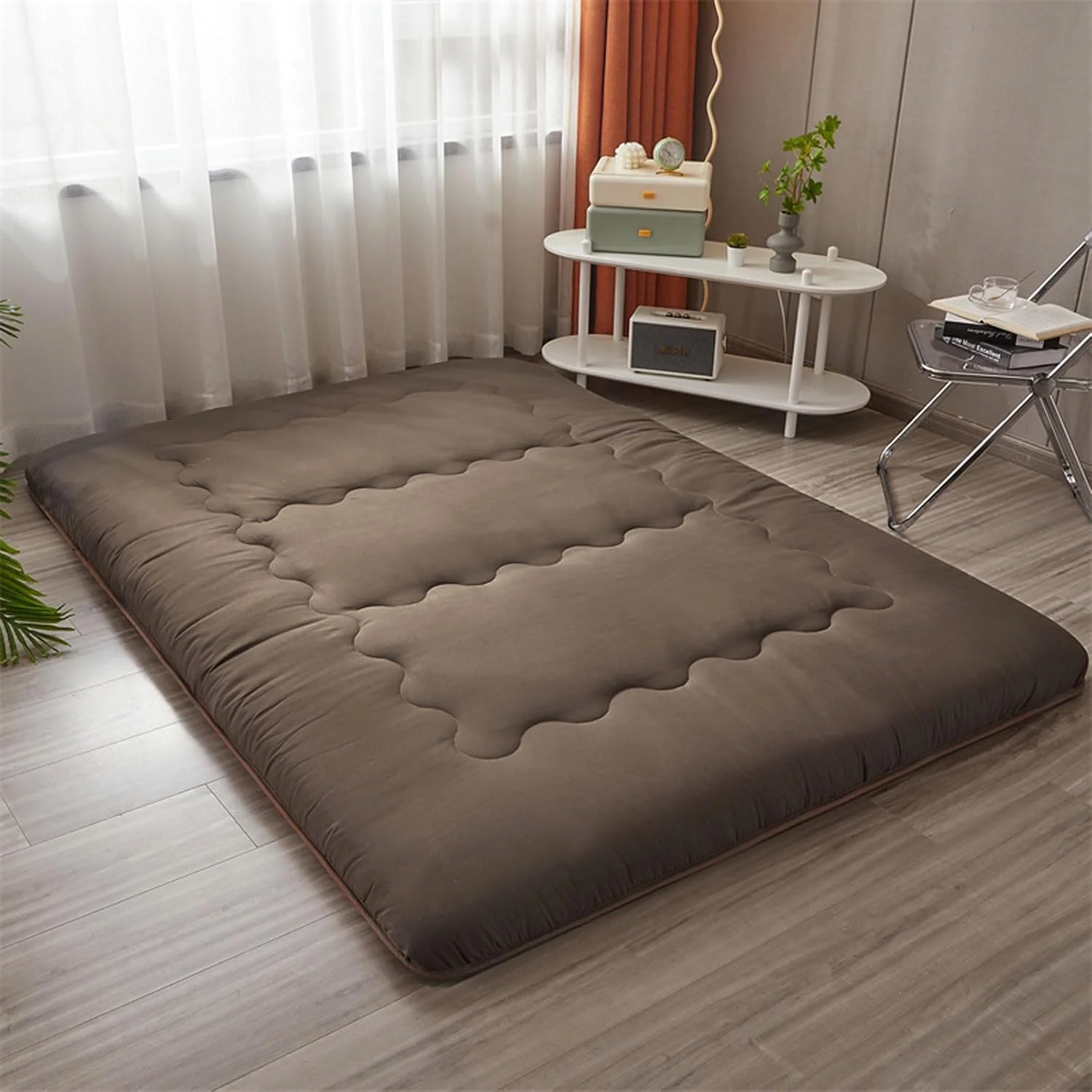 تشک تاشو ژاپنی فوتون دونفره، زیرانداز نرم تاتامی، ضد لغزش و تنفس پذیر، مناسب برای خوابگاه منزل، تشک فوتون-D-1 * 2m (39 * 78 اینچ) تشک تاشو ژاپنی فوتون دونفره، زیرانداز نرم تاتامی، ضد لغزش و تنفس پذیر، مناسب برای خوابگاه منزل، تشک فوتون-D-1 * 2m (39 * 78 اینچ)