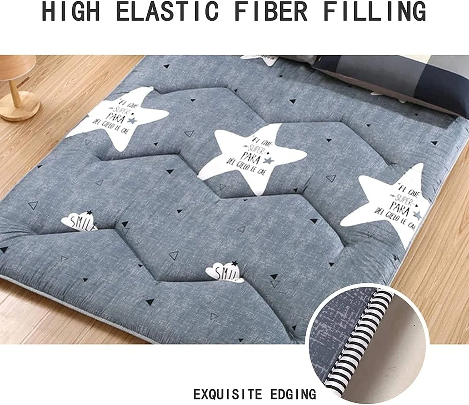 تشک زمینی HZGLPX، روکش تشک دوقلو، روکش تشک تاتامی قابل حمل، پد خواب نرم و ضخیم تاتامی، تختخواب مهمان جمع شونده