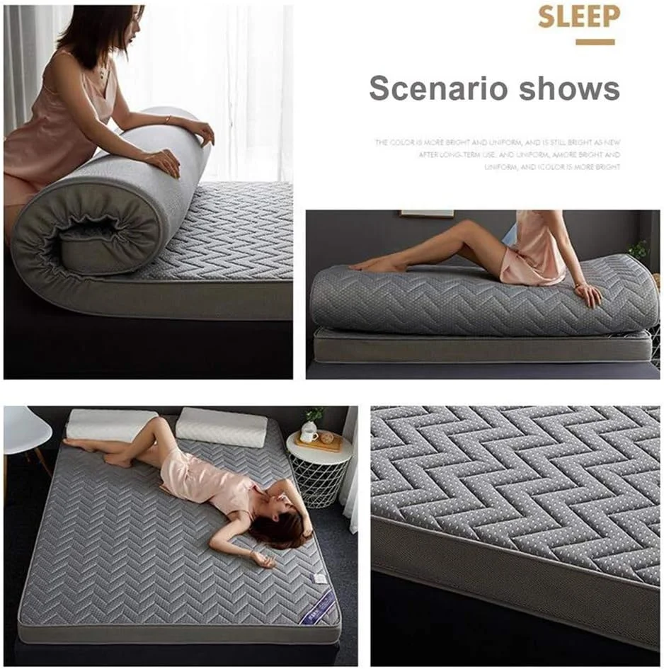 تشک فوتون تاشو ضخیم HJGHY، زیرانداز فوق العاده نرم و تنفسی، پد خواب قابل حمل برای خوابگاه دانشجویی، 5 سانتی متر ضخامت، 180x200 سانتی متر (71x79 اینچ) تشک فوتون تاشو ضخیم HJGHY، زیرانداز فوق العاده نرم و تنفسی، پد خواب قابل حمل برای خوابگاه دانشجویی، 5 سانتی متر ضخامت، 180x200 سانتی متر (71x79 اینچ)