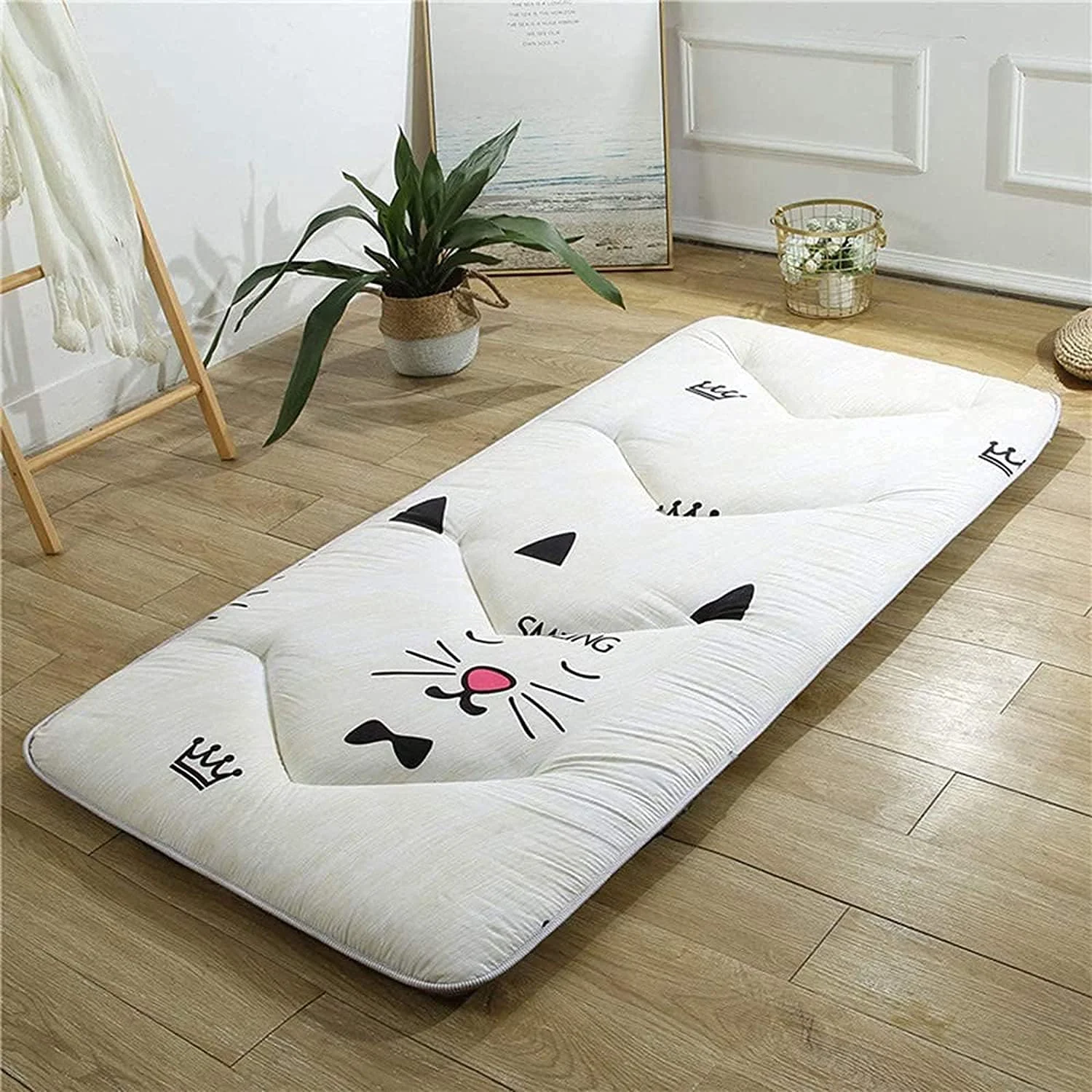 تشک زمینی HZGLPX، روکش تشک دوقلو، روکش تشک تاتامی قابل حمل، تشک تاتامی ضخیم، پد خواب نرم، تختخواب مهمان رولی تشک زمینی HZGLPX، روکش تشک دوقلو، روکش تشک تاتامی قابل حمل، تشک تاتامی ضخیم، پد خواب نرم، تختخواب مهمان رولی