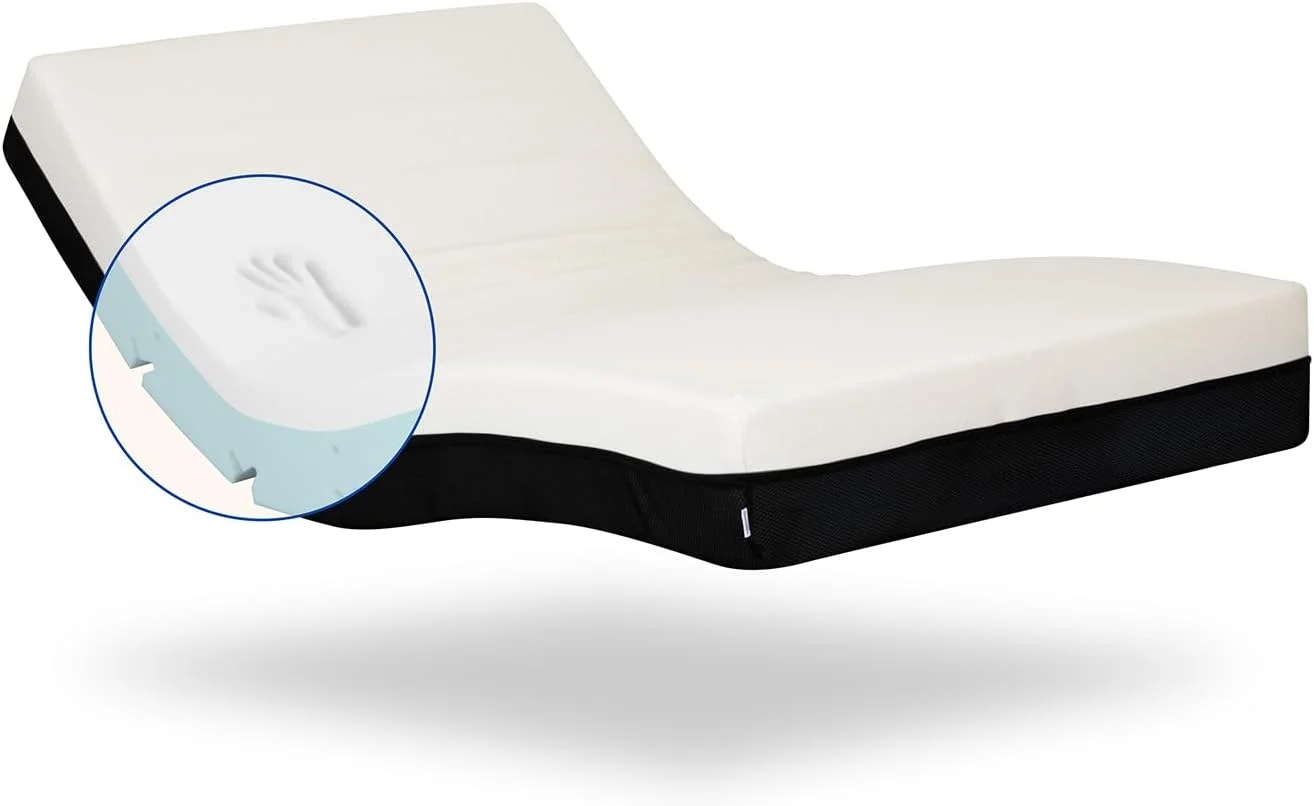 تشک ارتوپدی Gerialife ویسکوالاستیک با روکش جداشدنی برای تخت خواب ارتفاع 20 سانتی متر (75 x 190 سانتی متر) پنبه 75 x 190 سانتی متر تشک ارتوپدی Gerialife ویسکوالاستیک با روکش جداشدنی برای تخت خواب ارتفاع 20 سانتی متر (75 x 190 سانتی متر) پنبه 75 x 190 سانتی متر