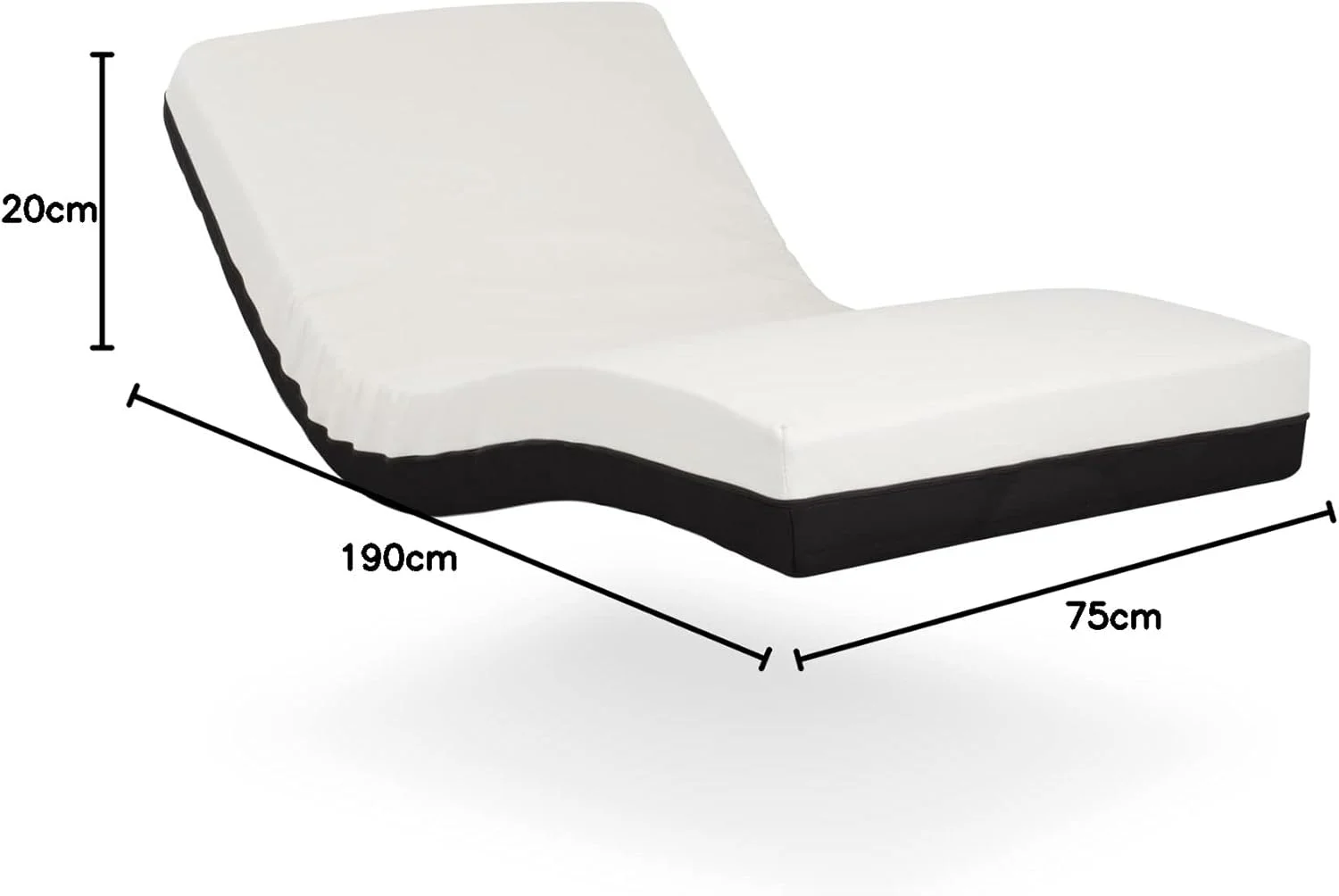 تشک ارتوپدی Gerialife ویسکوالاستیک با روکش جداشدنی برای تخت خواب ارتفاع 20 سانتی متر (75 x 190 سانتی متر) پنبه 75 x 190 سانتی متر تشک ارتوپدی Gerialife ویسکوالاستیک با روکش جداشدنی برای تخت خواب ارتفاع 20 سانتی متر (75 x 190 سانتی متر) پنبه 75 x 190 سانتی متر